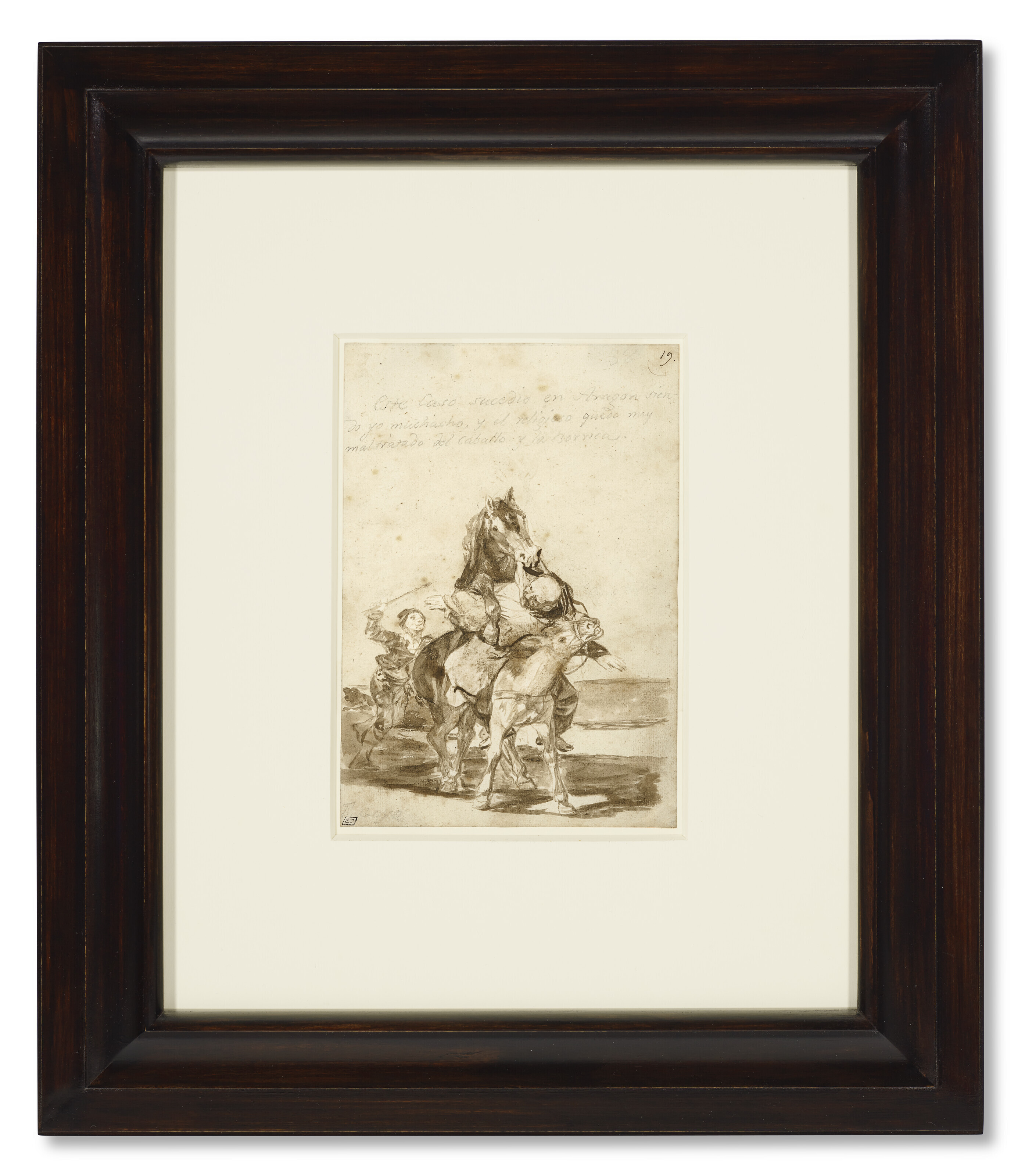 Francisco Goya — Лошадь, покрывающая ослицу, а верхом на ней монах, изображение 2