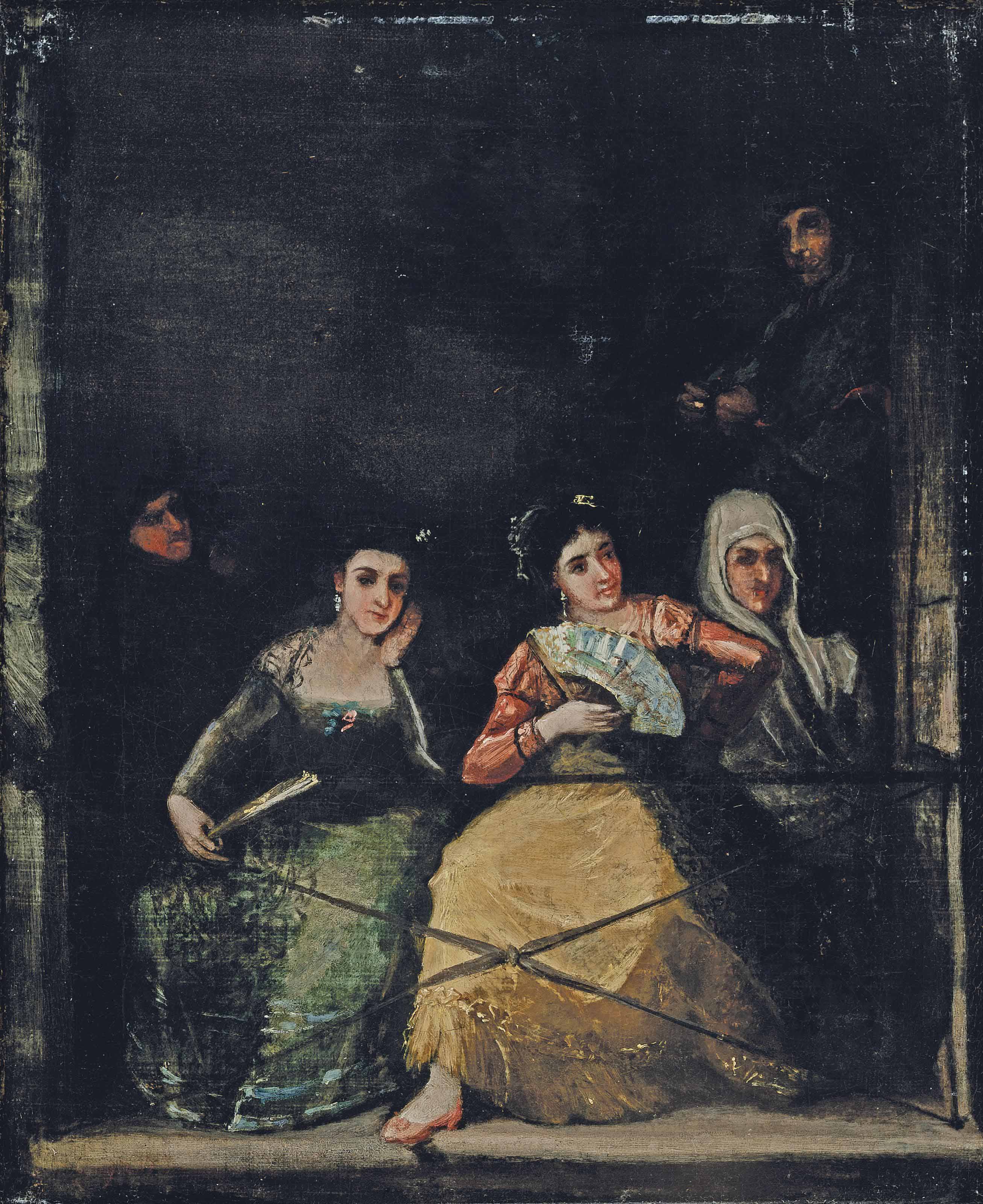 Francisco Goya — Три Майи на балконе