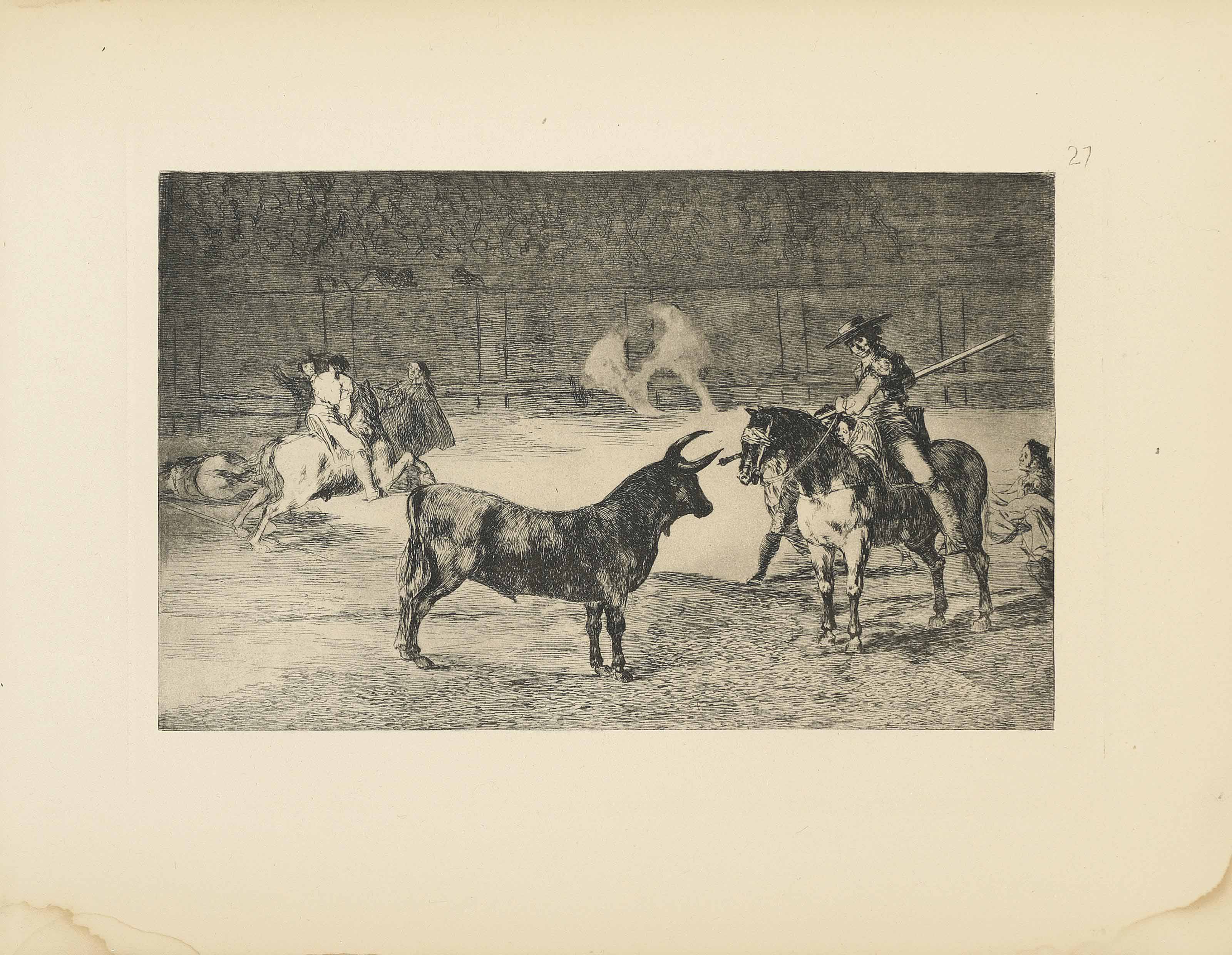 Francisco Goya — Тавромакия: Шестнадцать тарелок (Харрис 225-234, 236-7, 240, 243, & 245-6)
