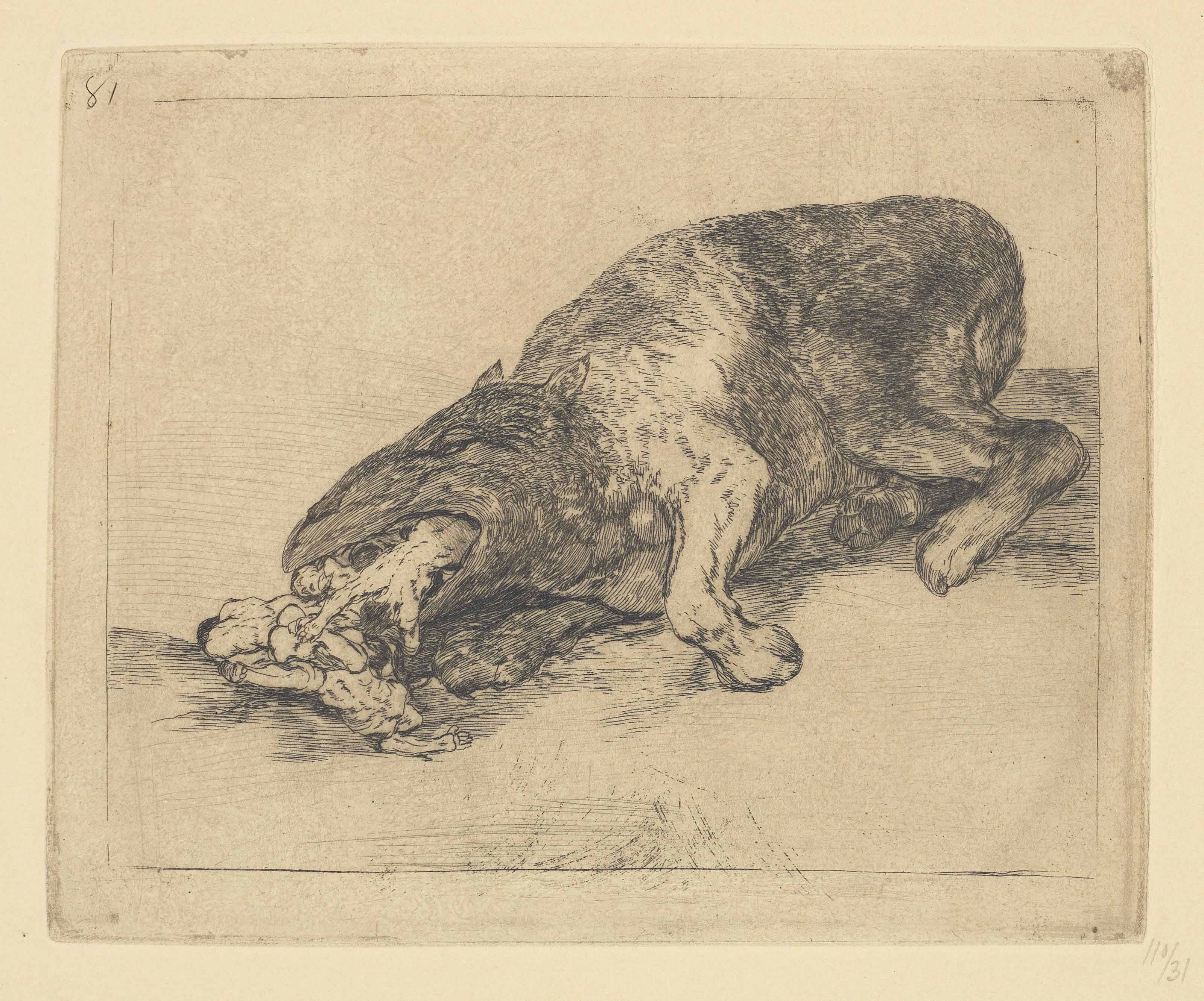 Francisco Goya — Опустошение земли: Две тарелки (Harris 201 и 202)