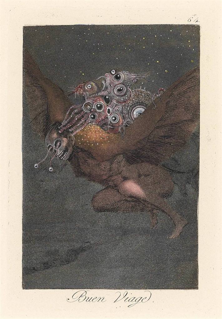 Francisco Goya — "Как собака возвращается на свою блевотину" № 64 (из серии "Лос-Капричос" Франсиско де Гойи)