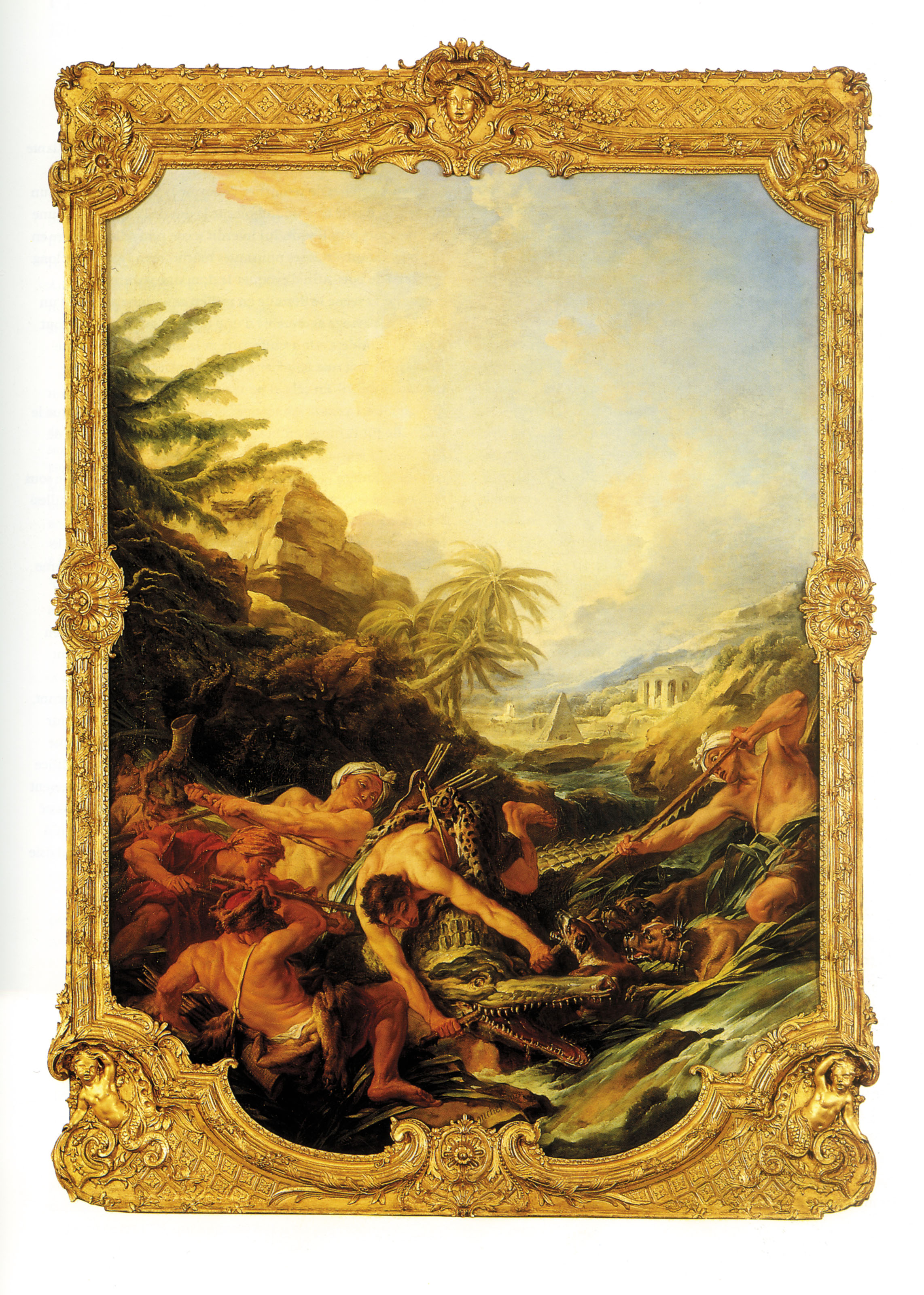 François Boucher — Этюд с крокодилом среди роз, изображение 2