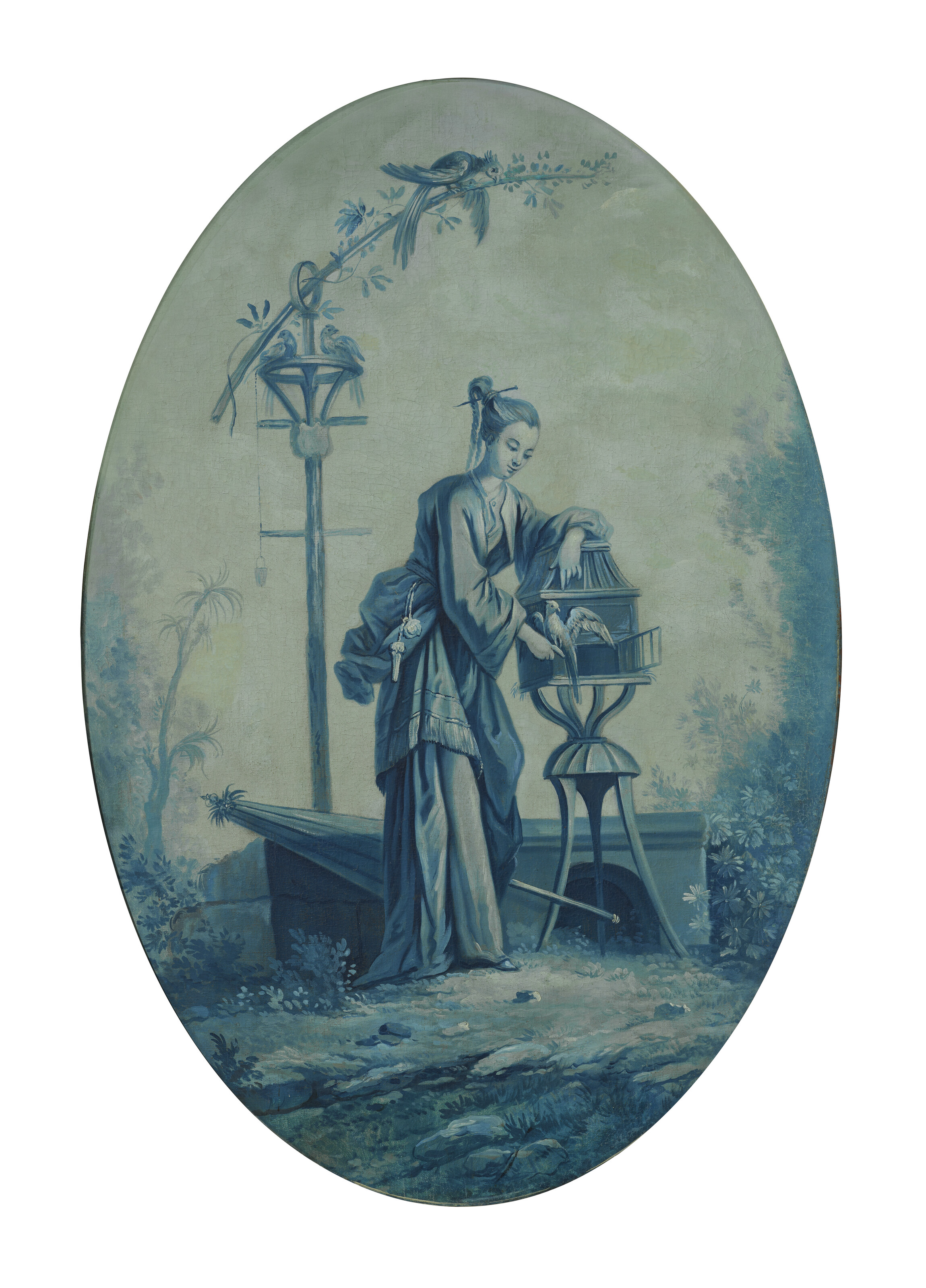 François Boucher — Набор из трех фантазийных монохромных шинуазри, изображение 2