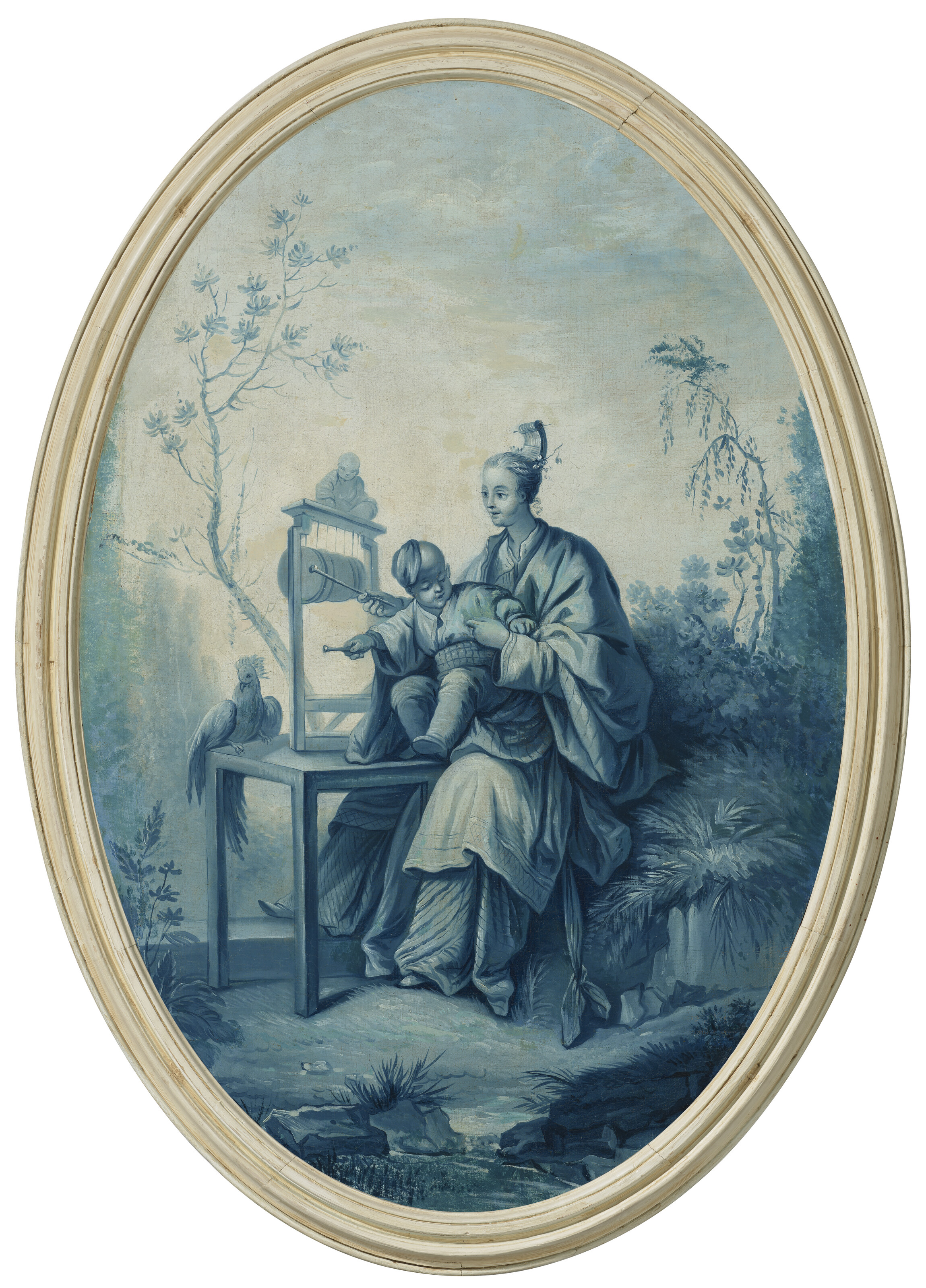 François Boucher — Набор из трех фантазийных монохромных шинуазри, изображение 9