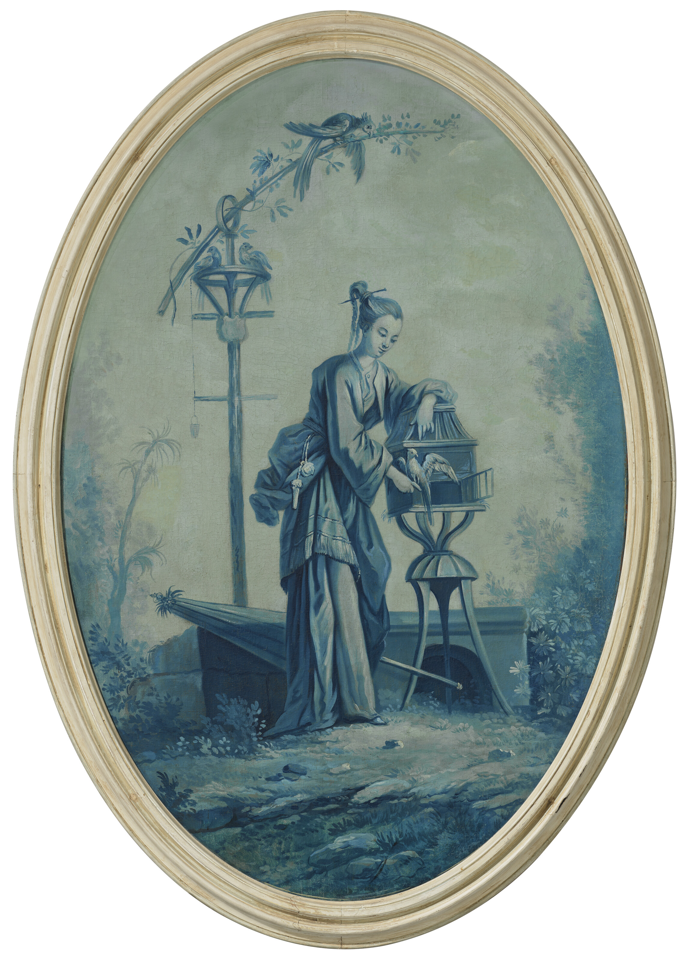 François Boucher — Набор из трех фантазийных монохромных шинуазри, изображение 2