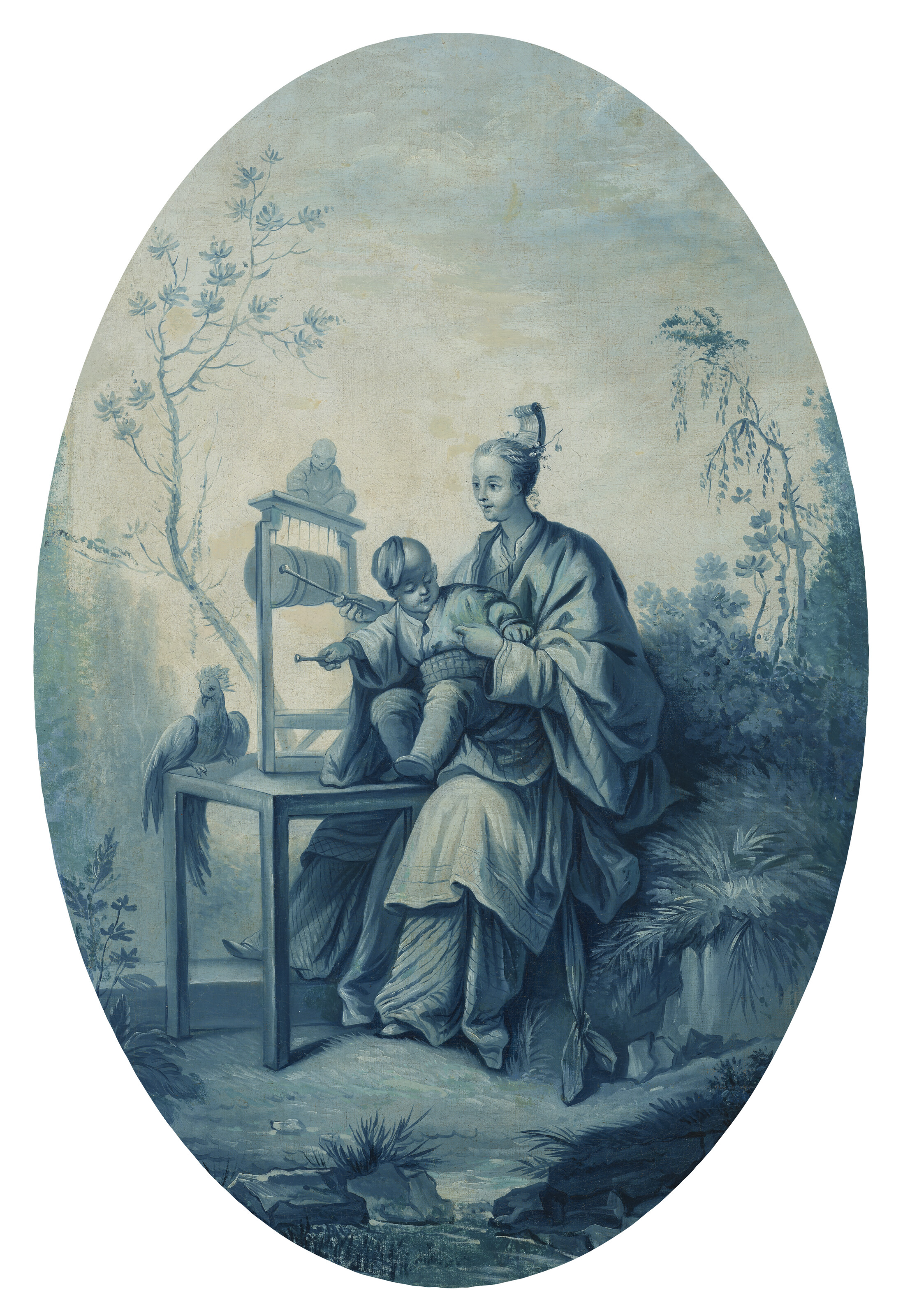 François Boucher — Набор из трех фантазийных монохромных шинуазри, изображение 6