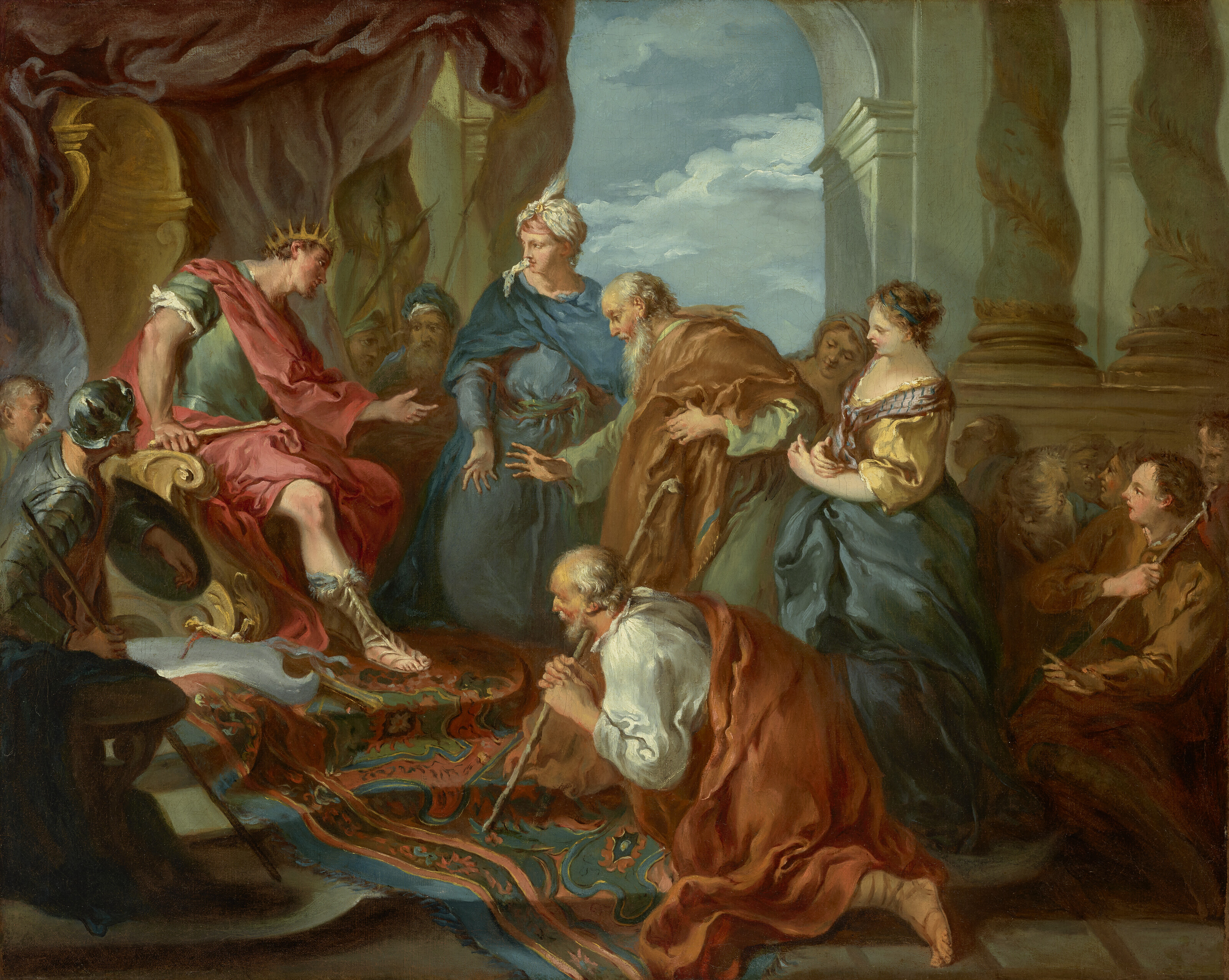François Boucher — Иосиф представляет своего отца и братьев фараону