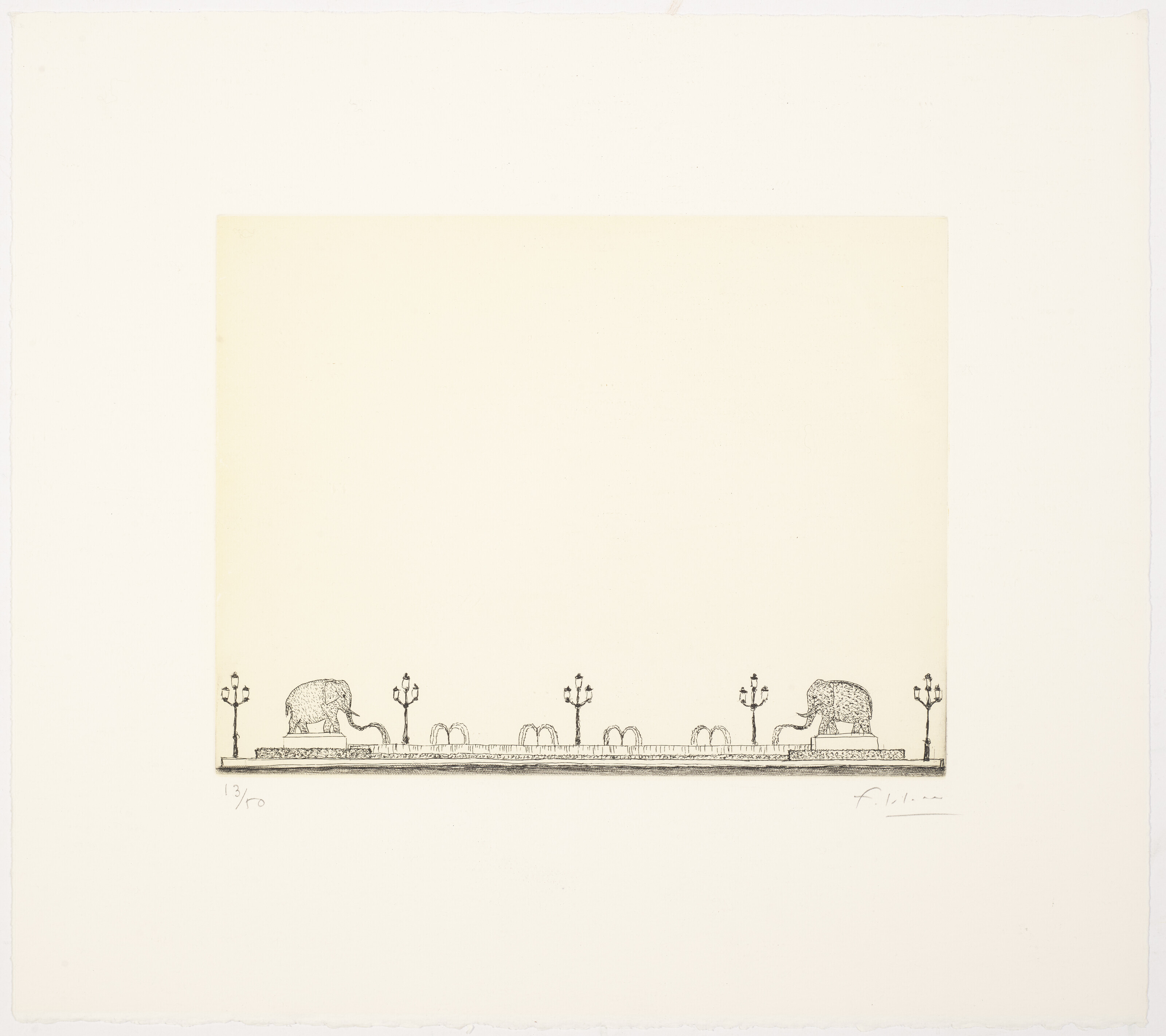François-Xavier Lalanne — "Лафонтен с эльфами" , около 1984 года, изображение 2