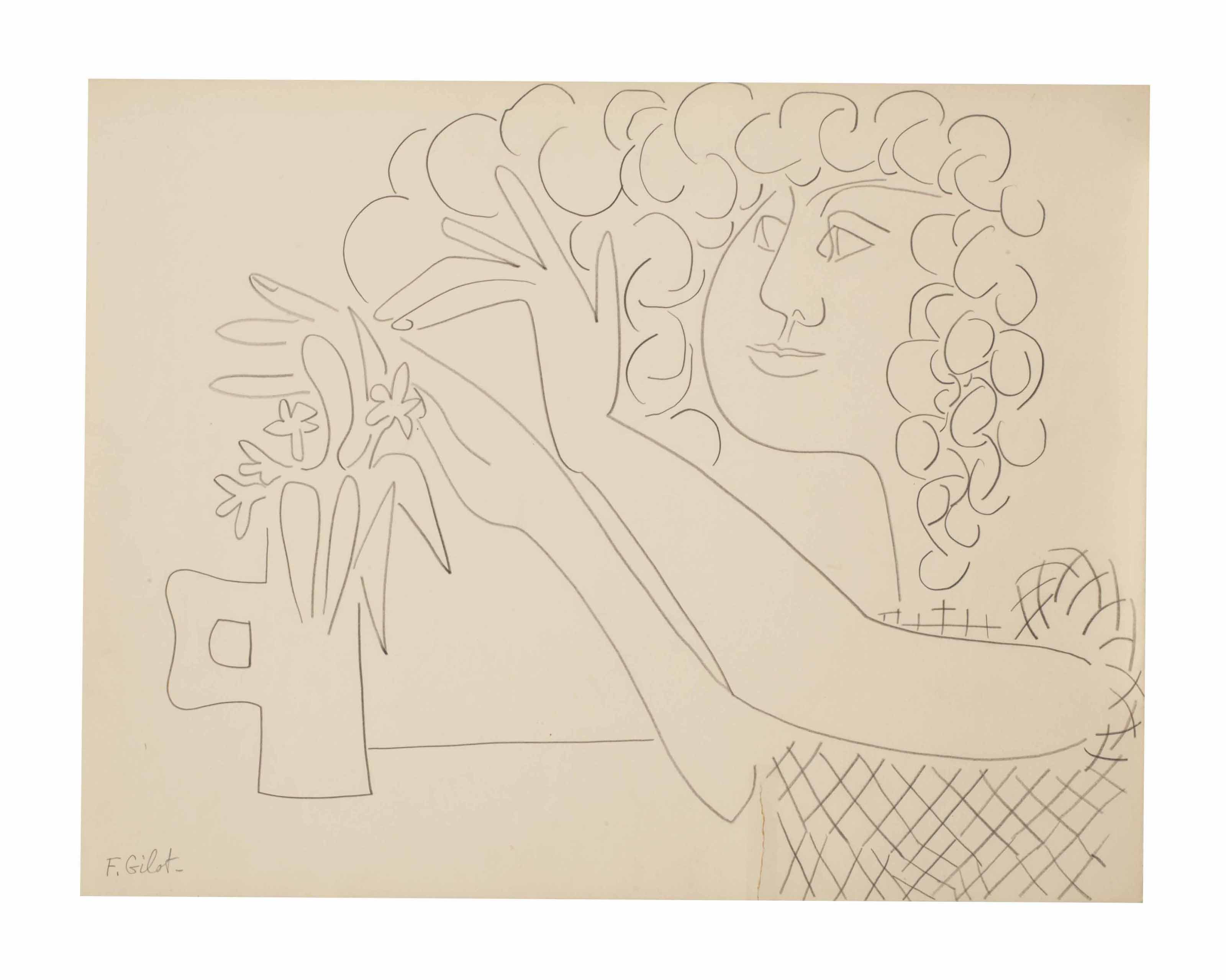 Francoise Gilot — Мой друг Лоуренс расставляет цветы