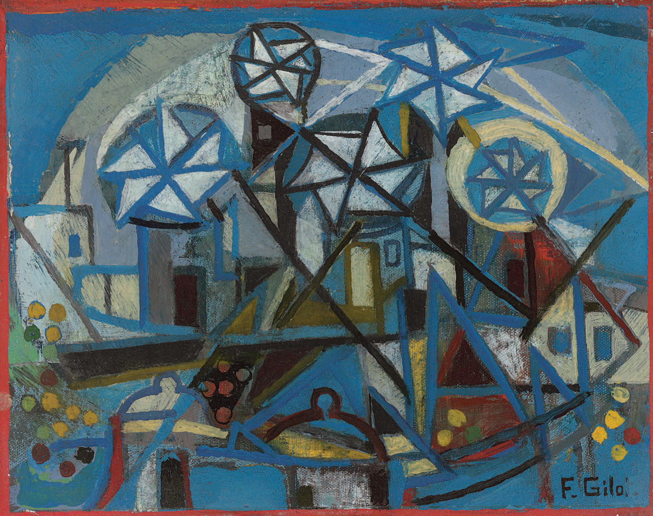Francoise Gilot — Ветряные мельницы на холме