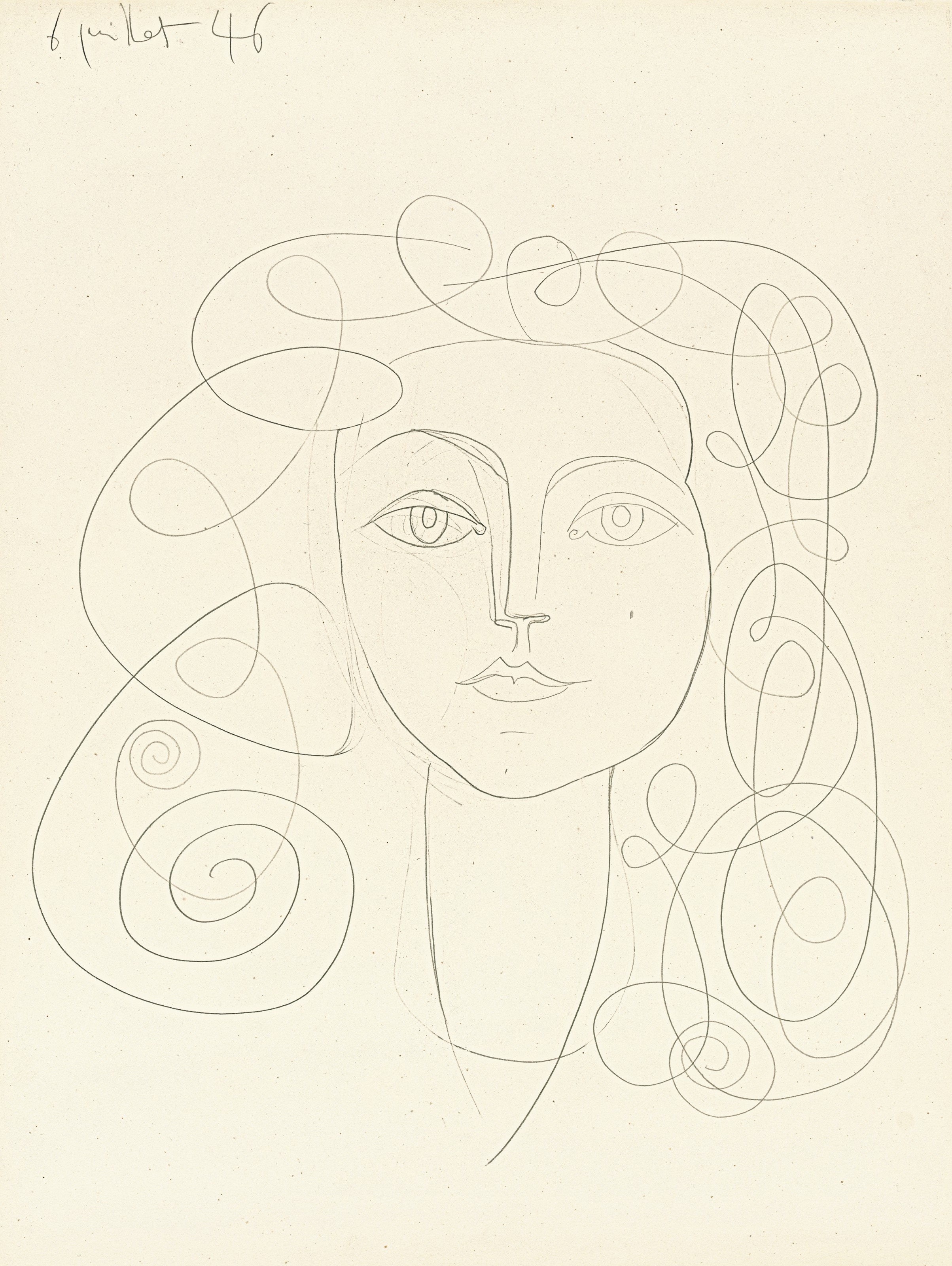 Francoise Gilot — Женский портрет (Франсуаза Жило)