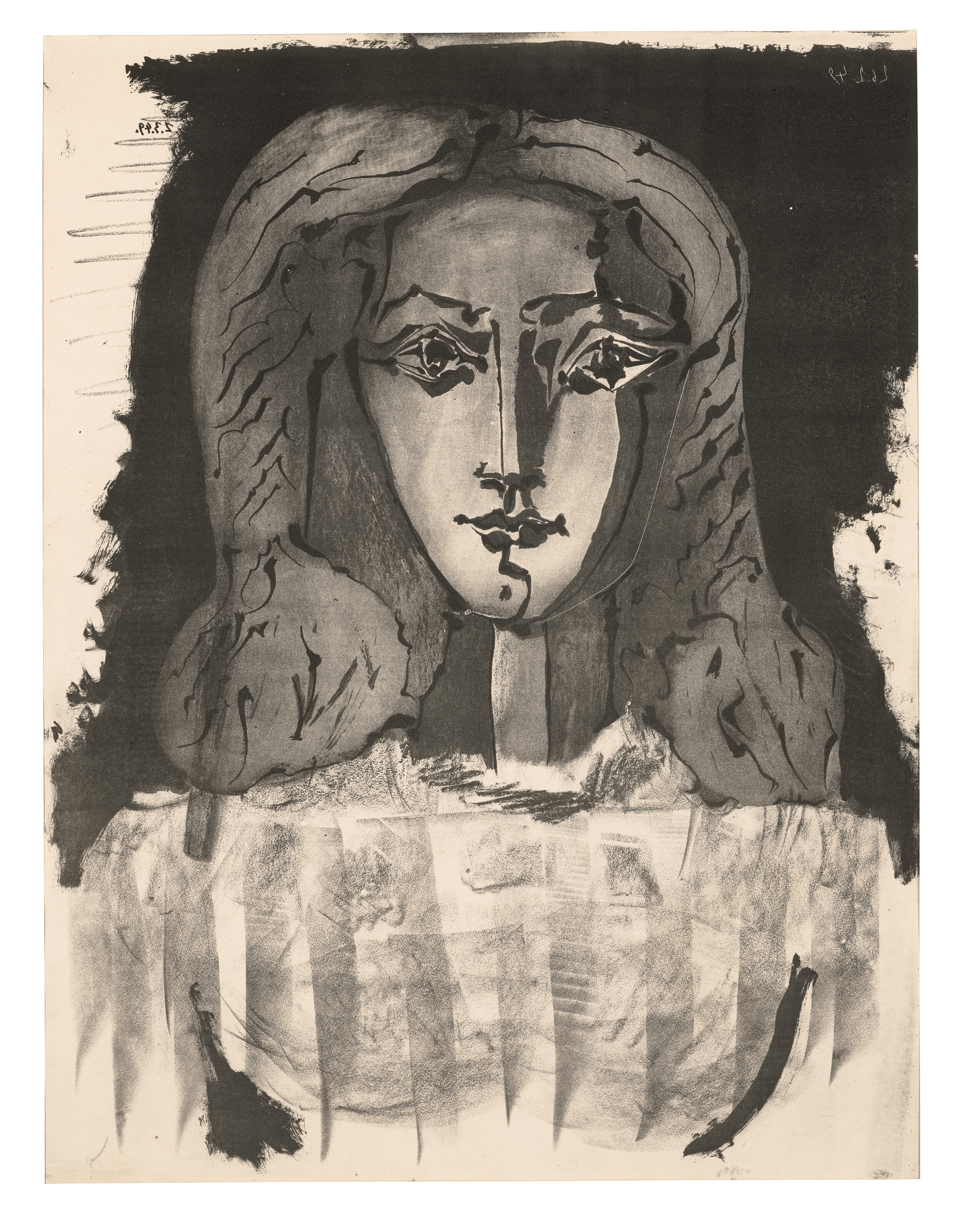 Francoise Gilot — Бюст молодой женщины (Франсуаза Жило)