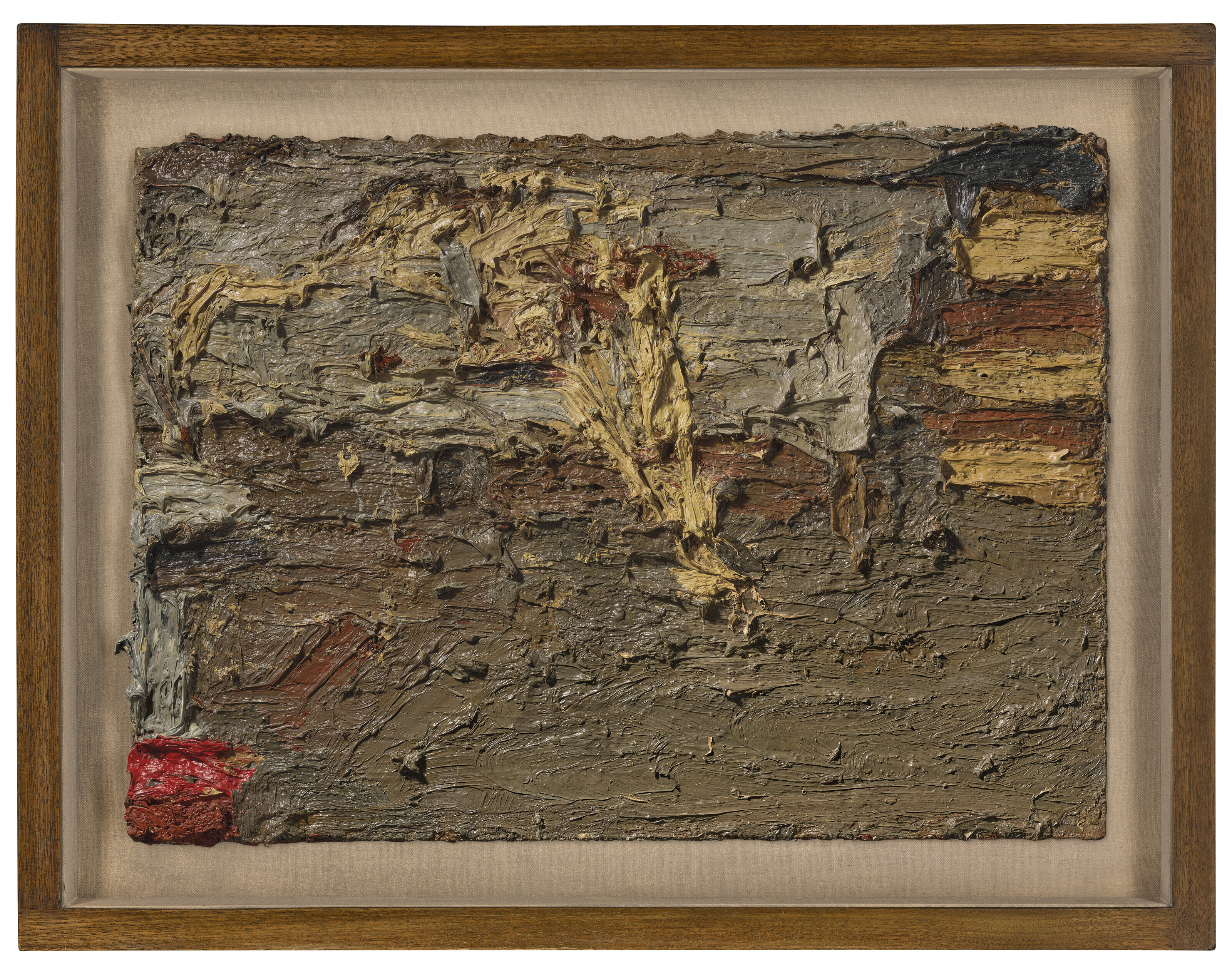 Frank Auerbach — Лежащая модель в студии II, изображение 2