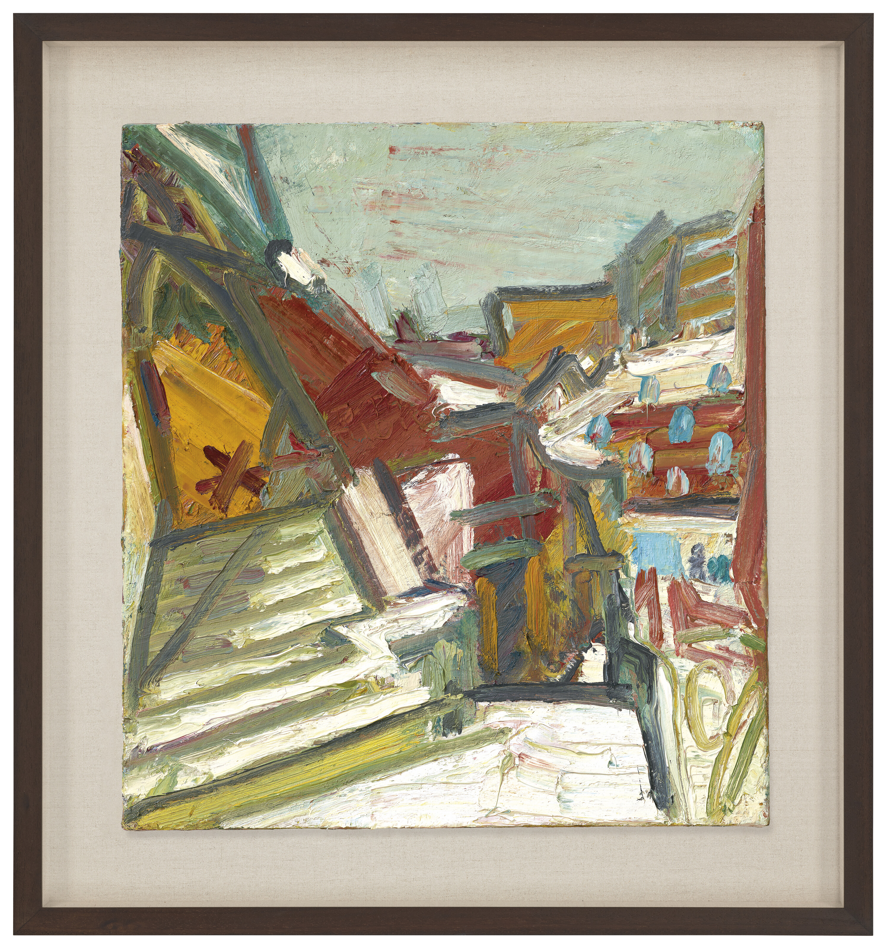 Frank Auerbach — Студии под снегом, изображение 2