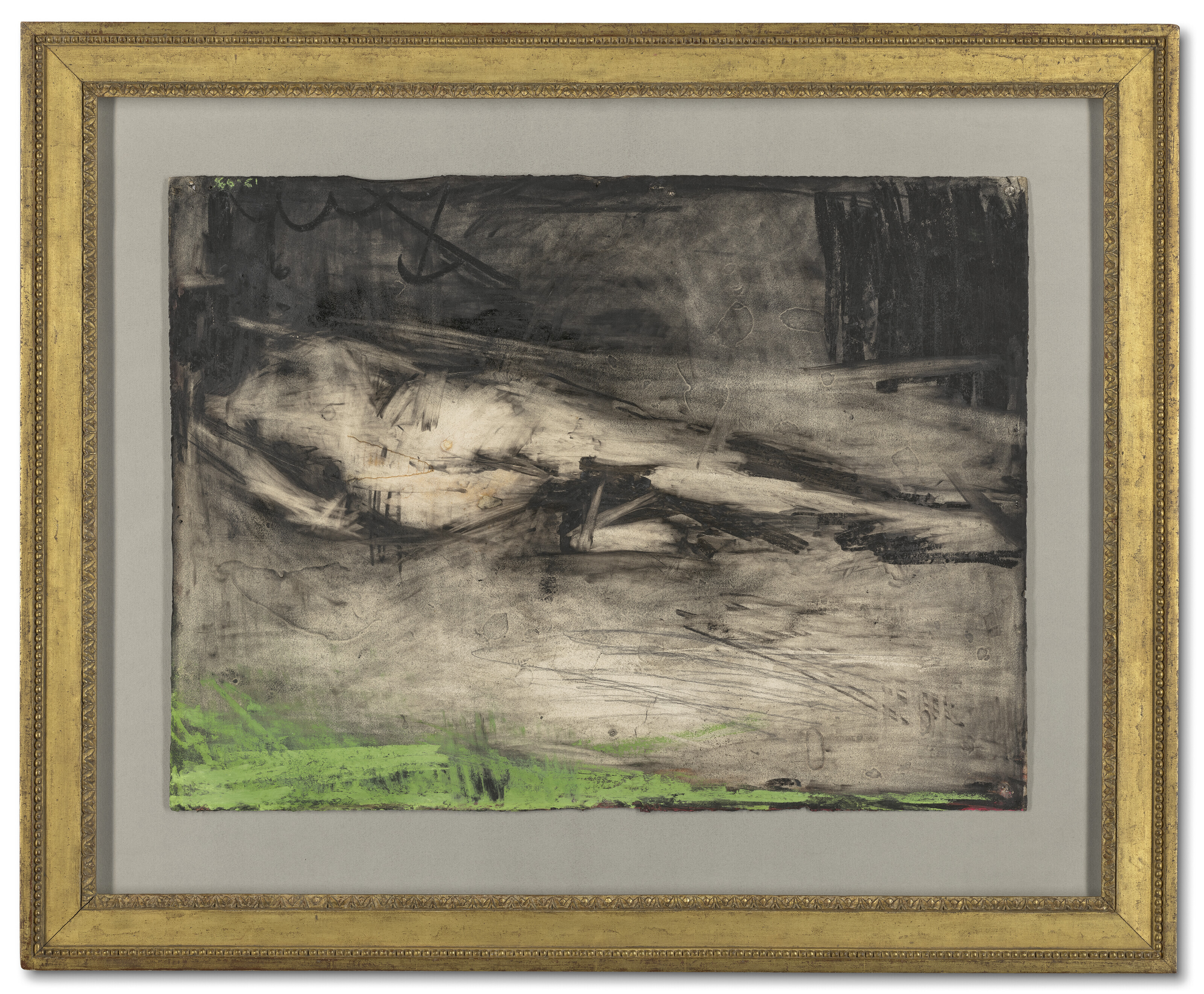 Frank Auerbach — Модель в положении лежа, Вид сзади, изображение 2