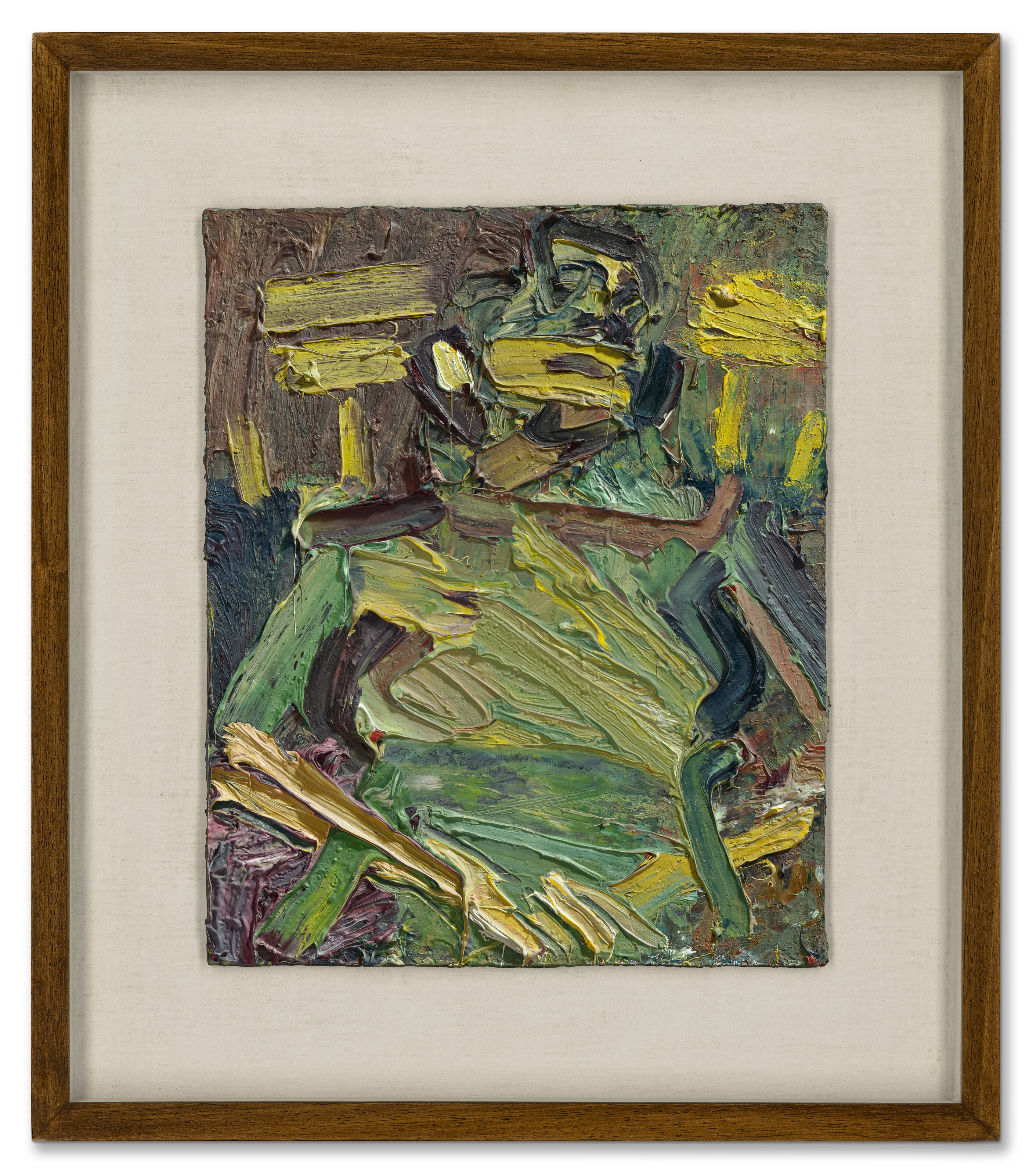 Frank Auerbach — Портрет сидящего Дж.Я.М., изображение 2