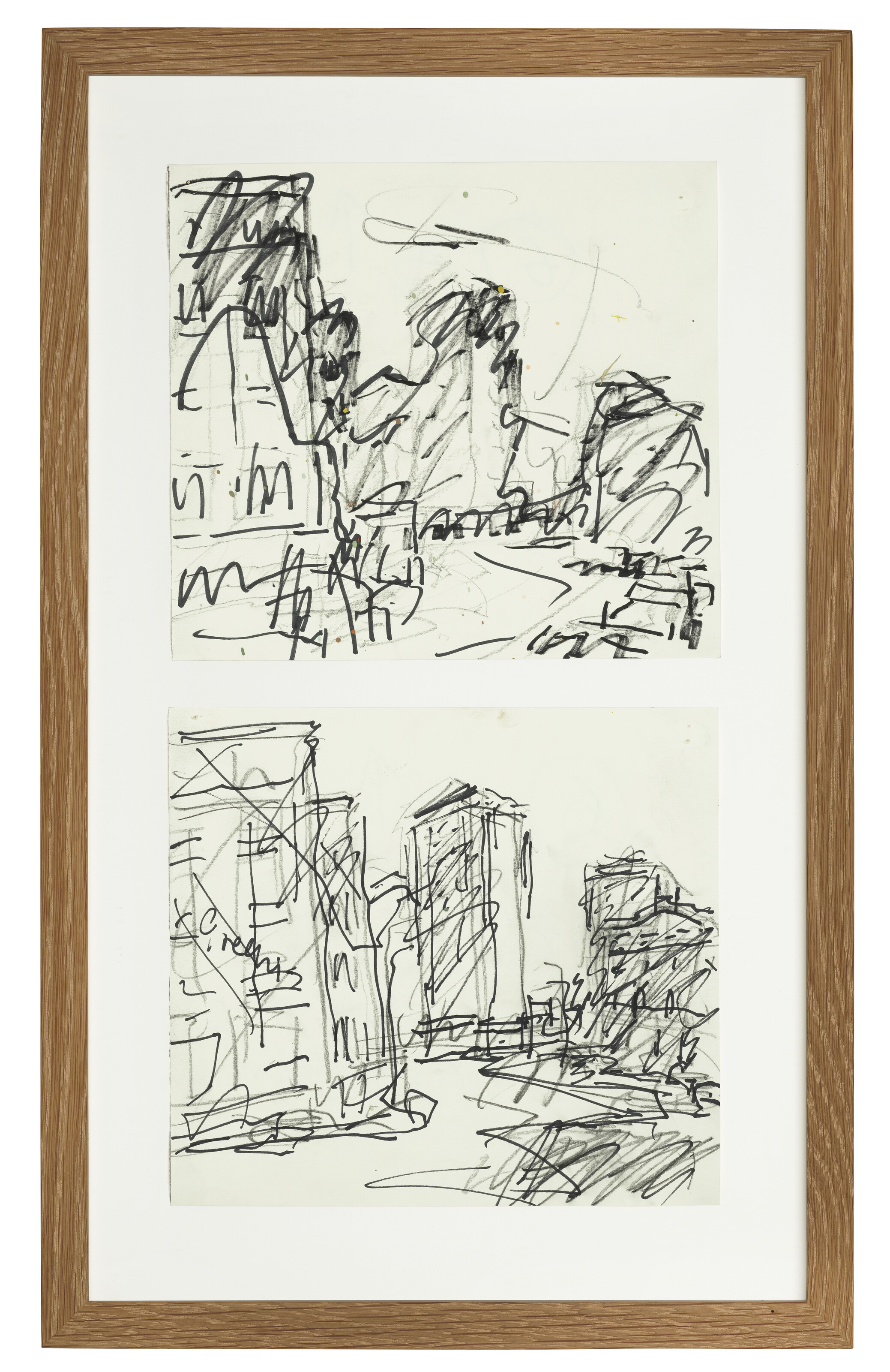 Frank Auerbach — Два этюда для Морнингтон Кресчент с видом на юг, изображение 2