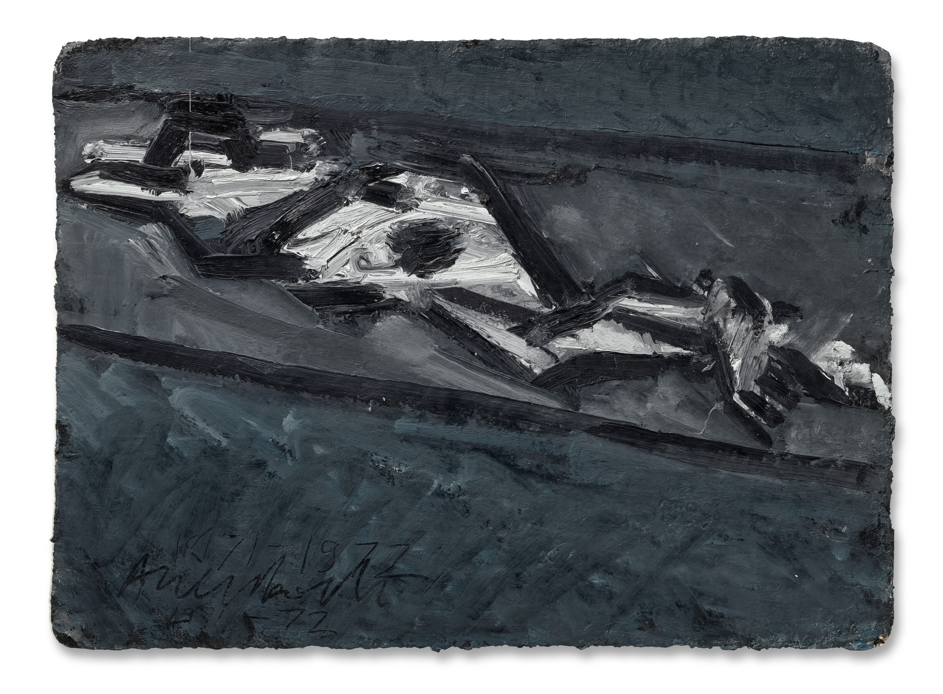Frank Auerbach — Лежащая фигура