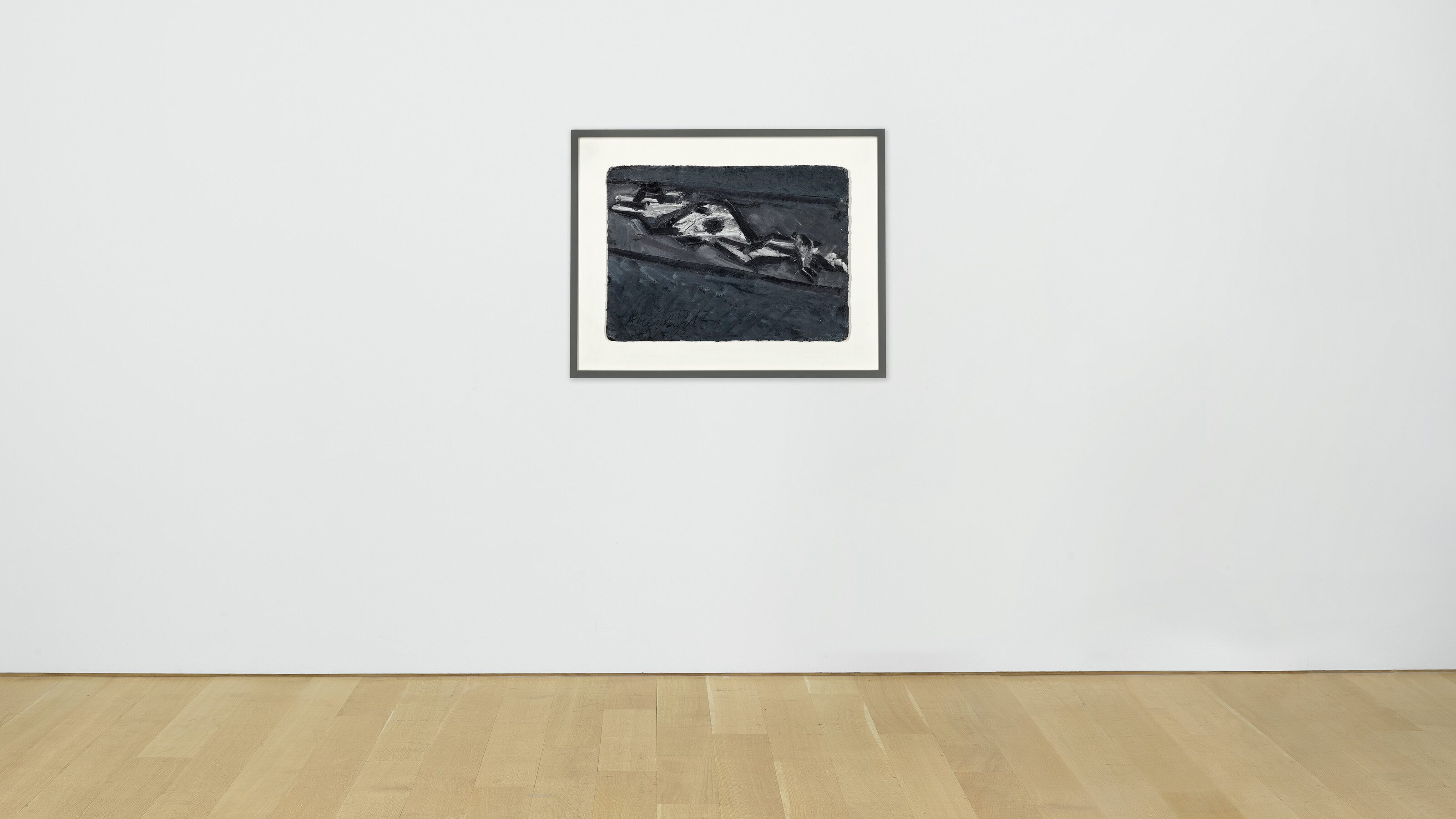 Frank Auerbach — Лежащая фигура, изображение 3