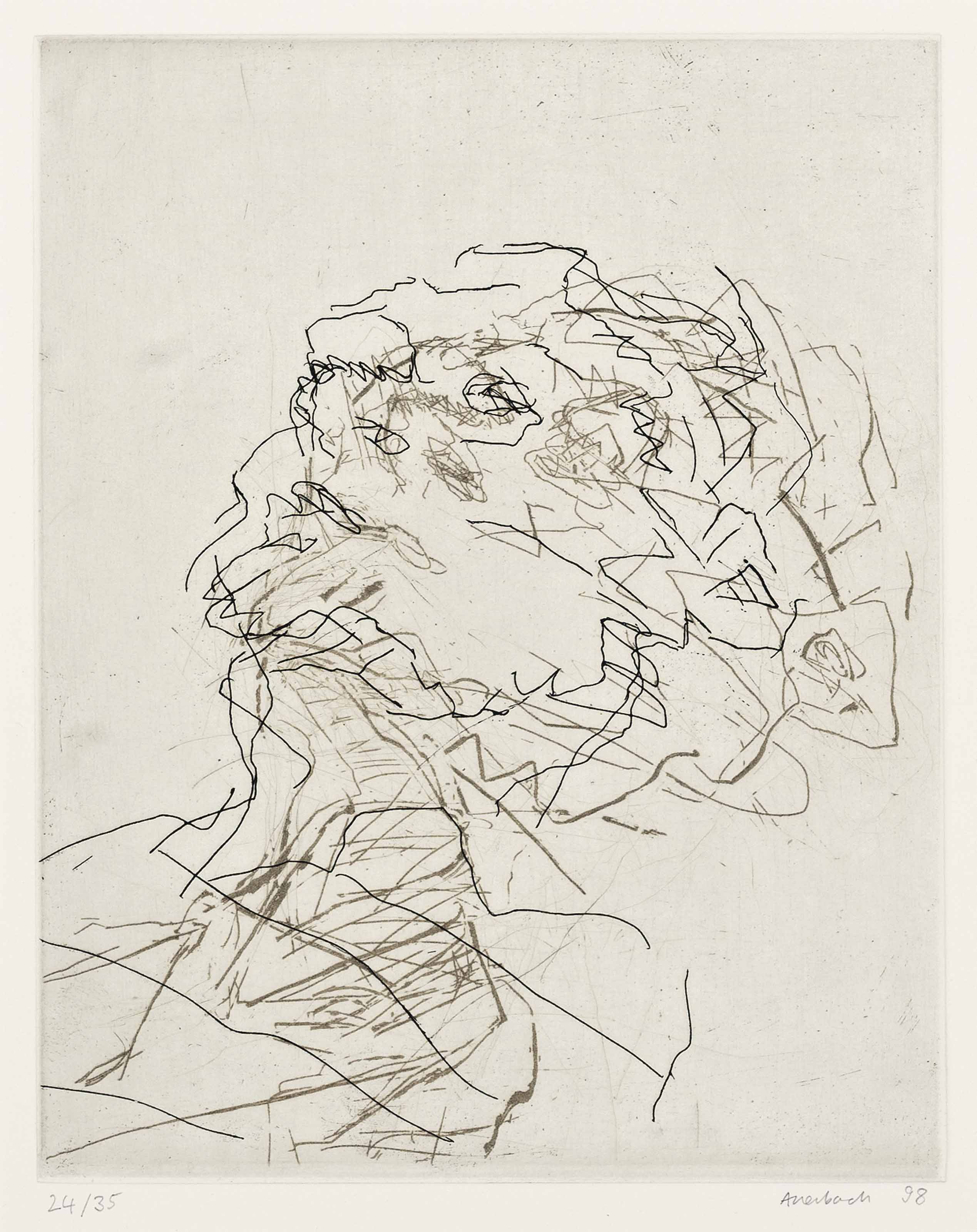 Frank Auerbach — Джулия спит