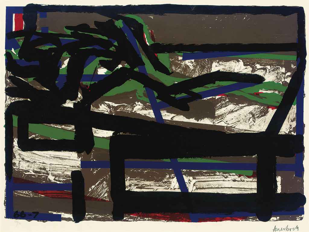 Frank Auerbach — Лежащая фигура II
