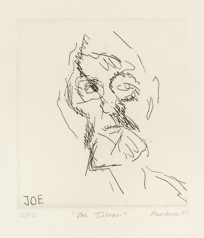 Frank Auerbach — Джо Тилсон, автор "Шести гравюр с изображением голов" (Мальборо, 9)