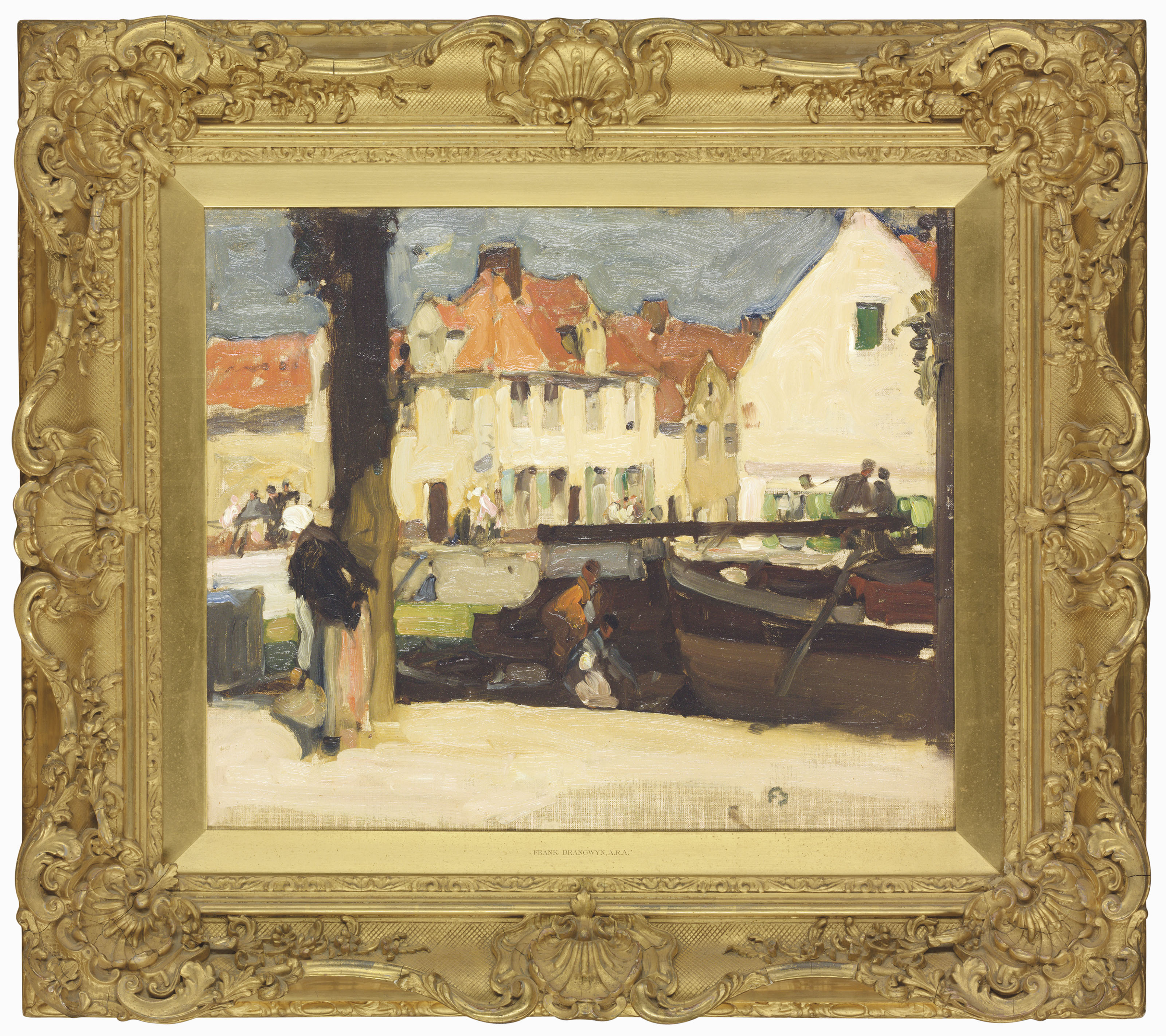 Frank Brangwyn — Разгрузка барж, изображение 2
