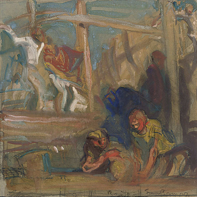 Frank Brangwyn — Исследование фрески