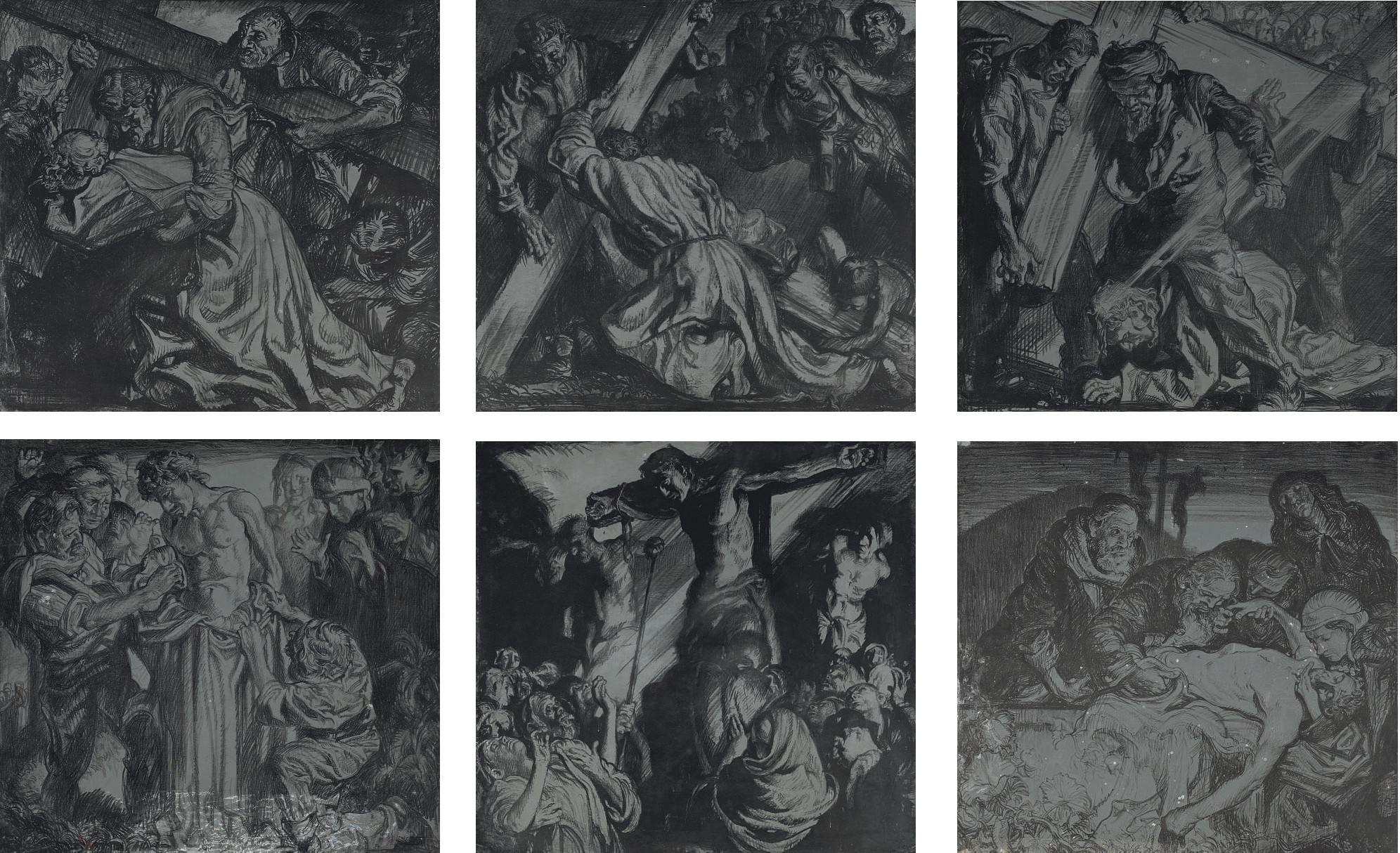 Frank Brangwyn — Станции Креста Господня