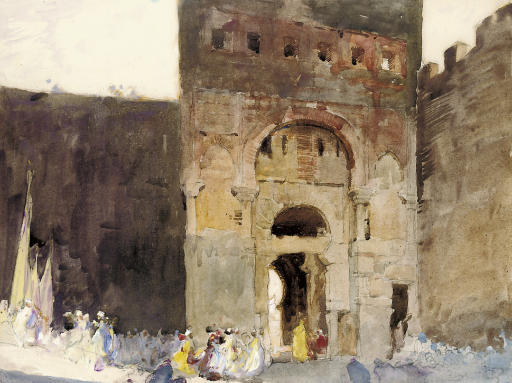 Frank Brangwyn — Мавританские ворота, Толедо, Испания