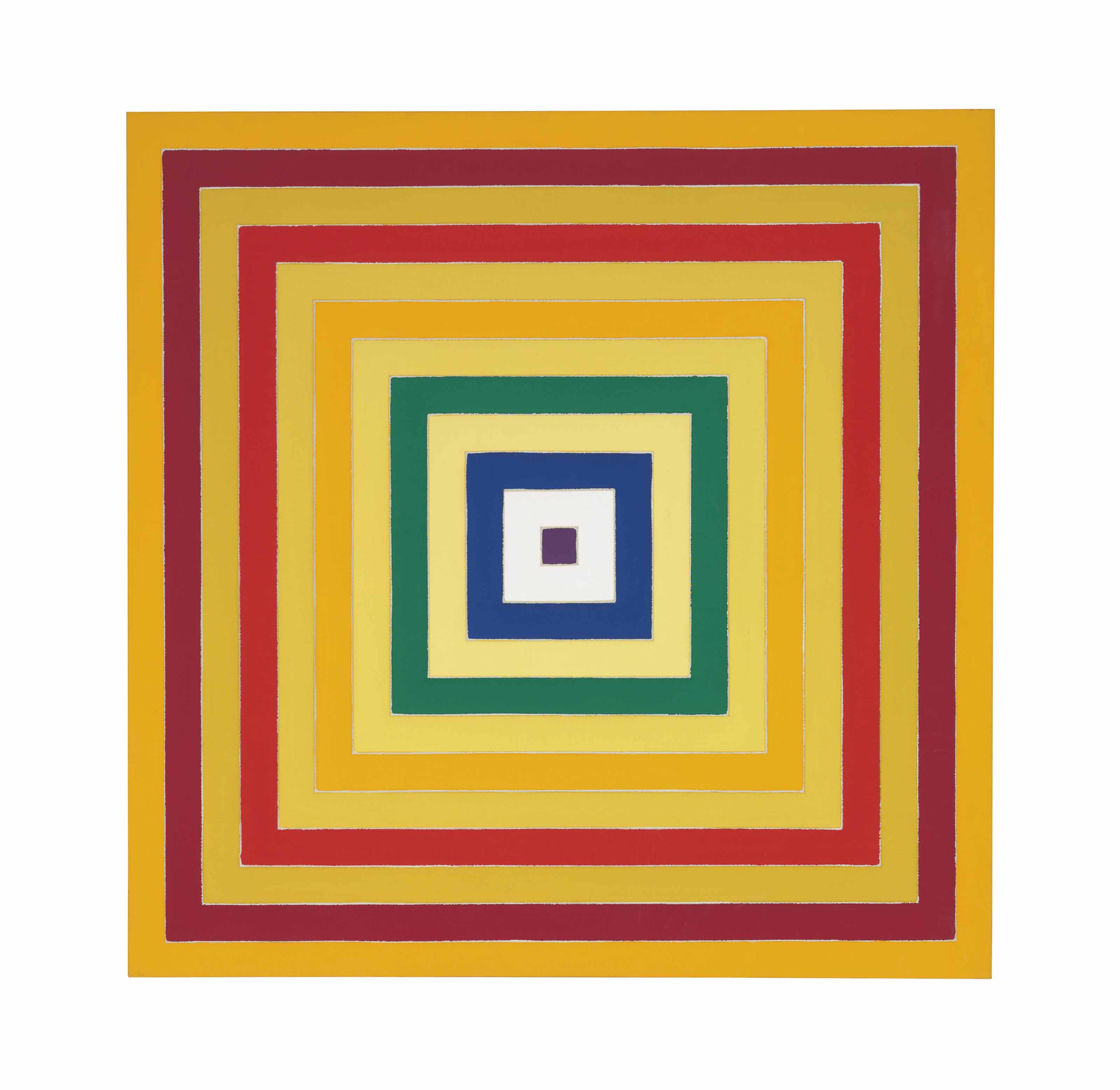 Frank Stella — Скремблирование: Нисходящие значения желтого цвета / Восходящий спектр