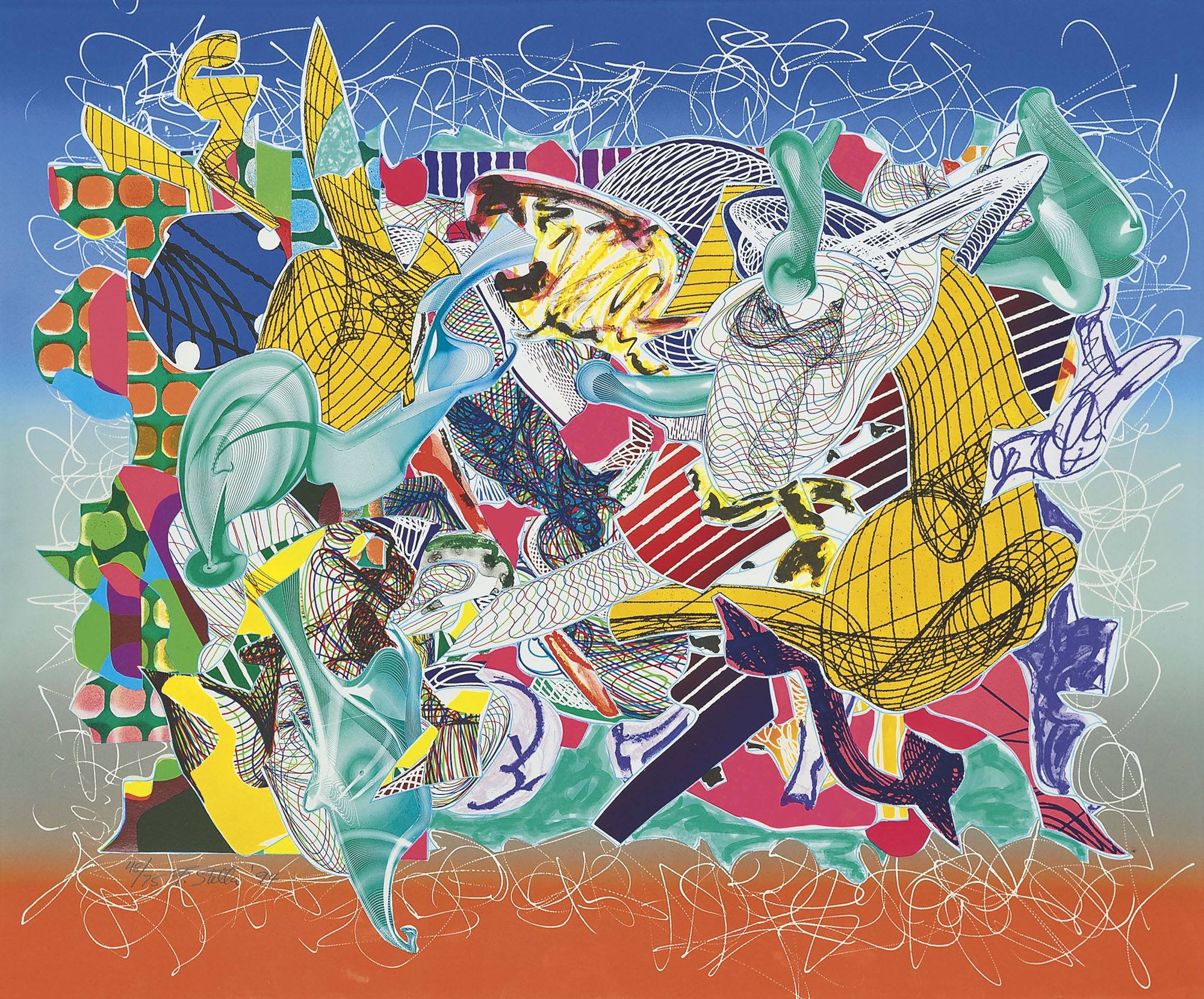 Frank Stella — Одиннадцать пластинок из серии "Воображаемые места", изображение 4