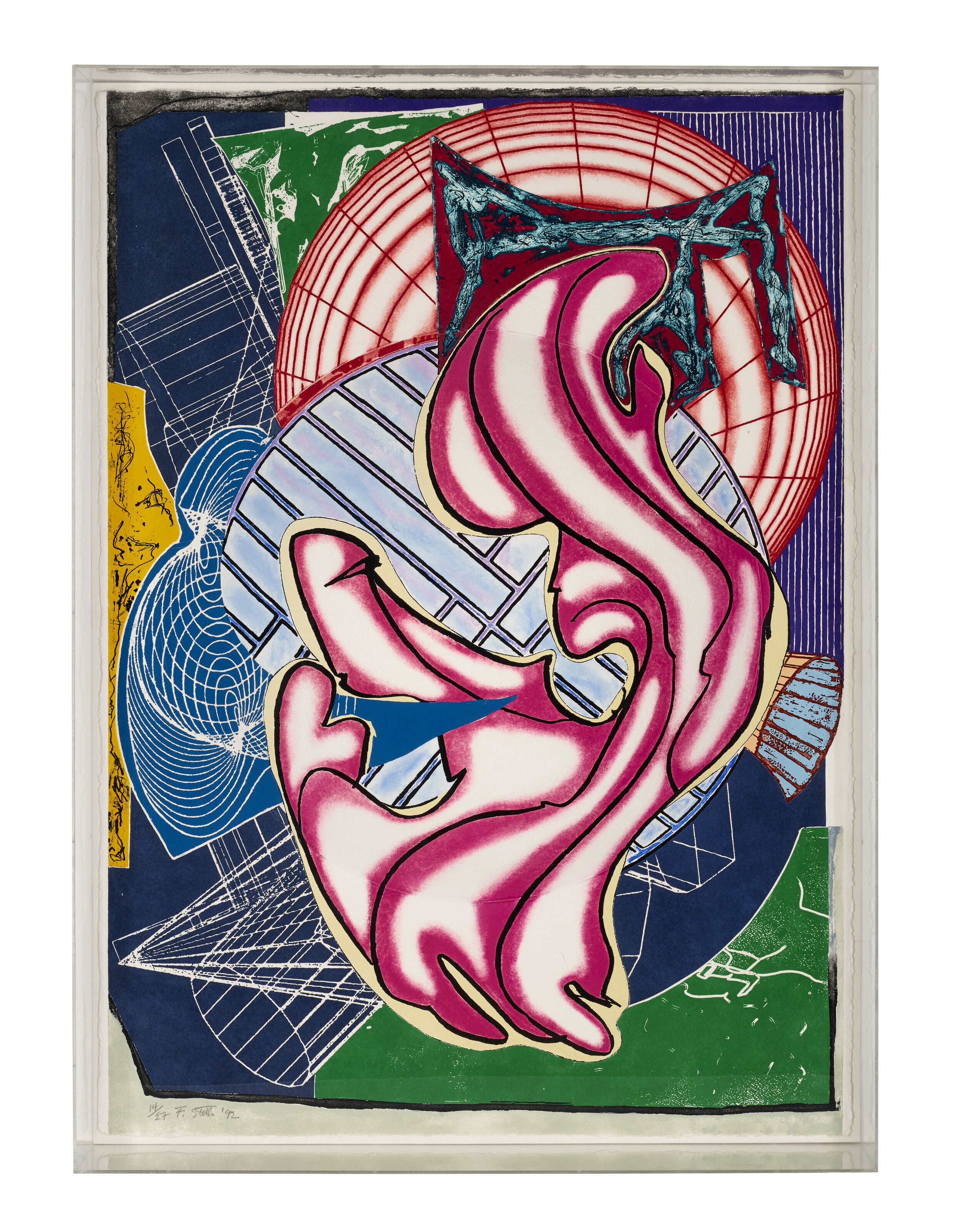 Frank Stella — Стабб и Фласк убивают настоящего кита (Купол) из "Моби Дика Купола", изображение 2