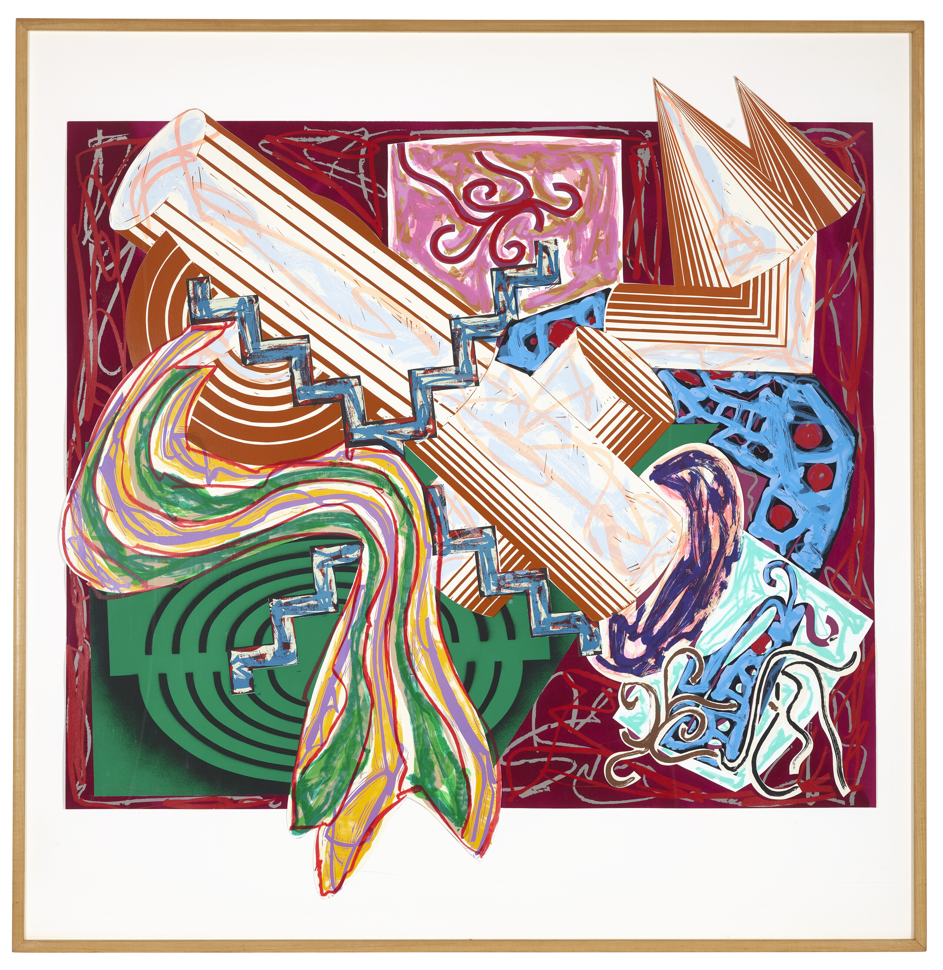 Frank Stella — Затем появилась палка и ударила собаку, как на иллюстрациях к фильму Эль Лисицкого "Гадя"., изображение 2