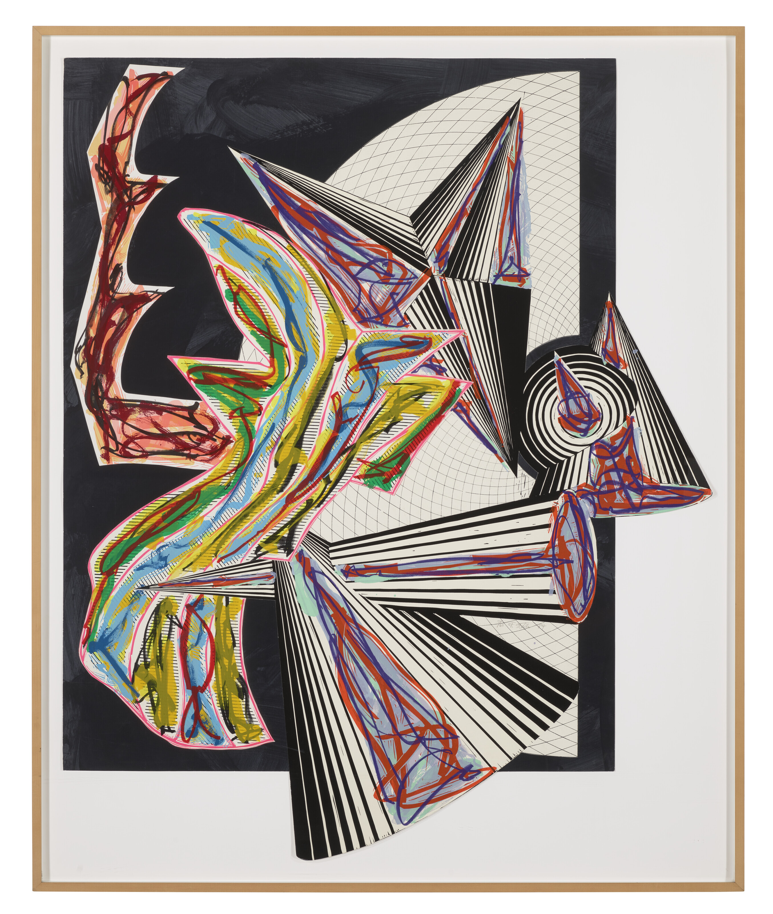 Frank Stella — Потом пришла Смерть и забрала мясника с иллюстраций к фильму Эль Лисицкого "Гадья"., изображение 2