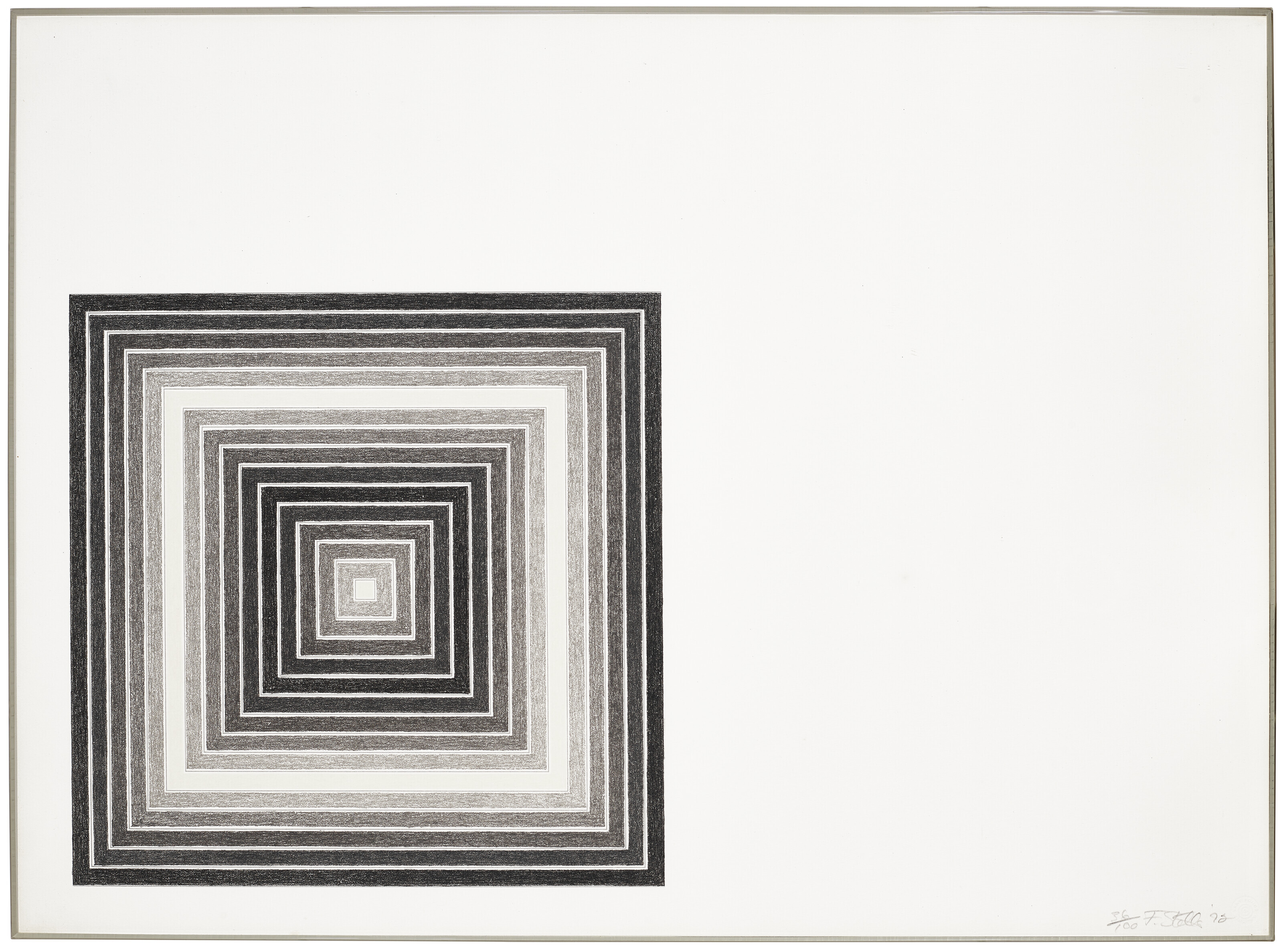 Frank Stella — Разноцветные квадраты I : два отпечатка, изображение 5