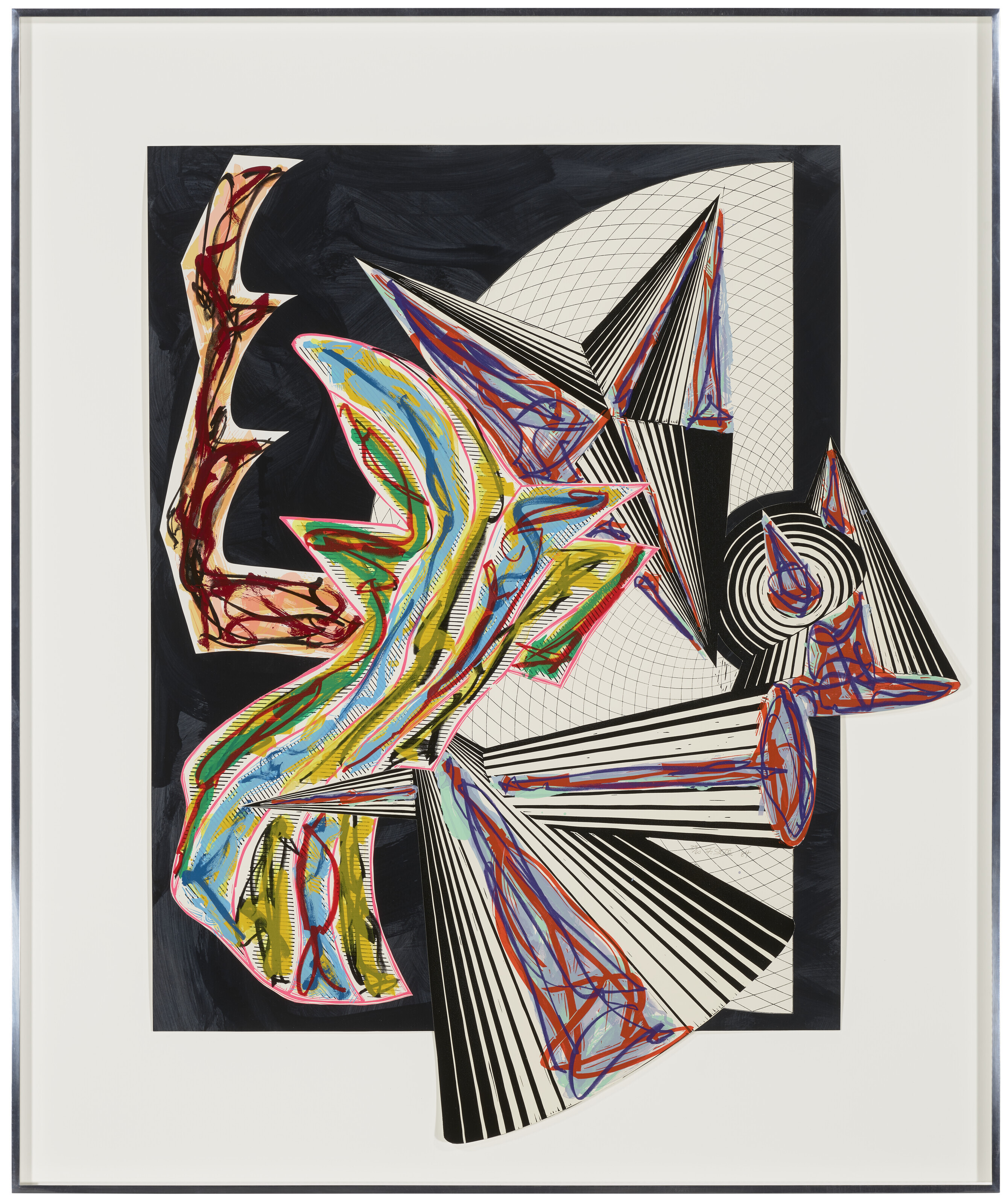 Frank Stella — Потом пришла Смерть и забрала Мясника с иллюстраций к фильму Эль Лисицкого "Гадья"., изображение 2