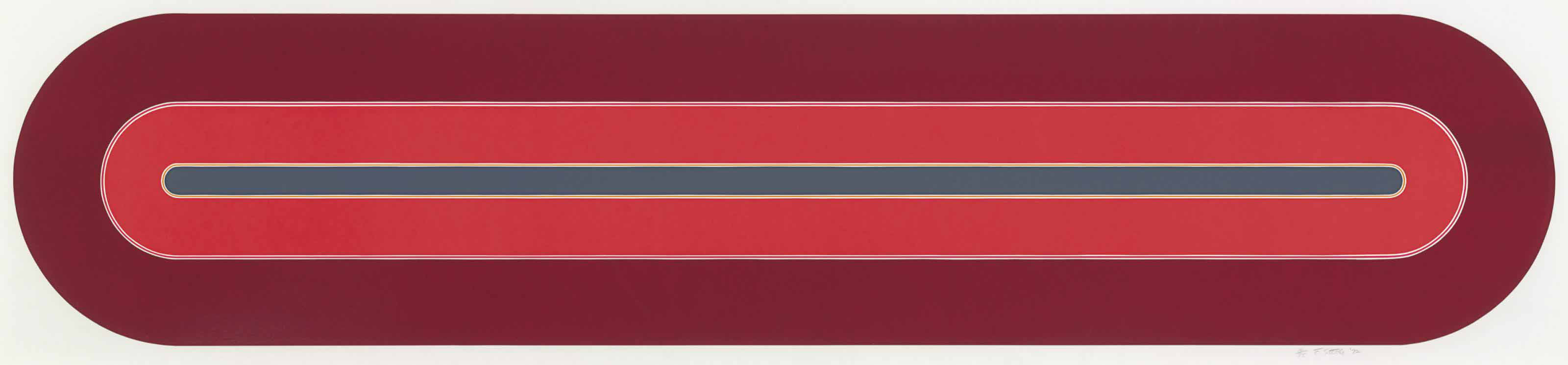Frank Stella — Агуа Кальенте, из серии "Гоночный трек"
