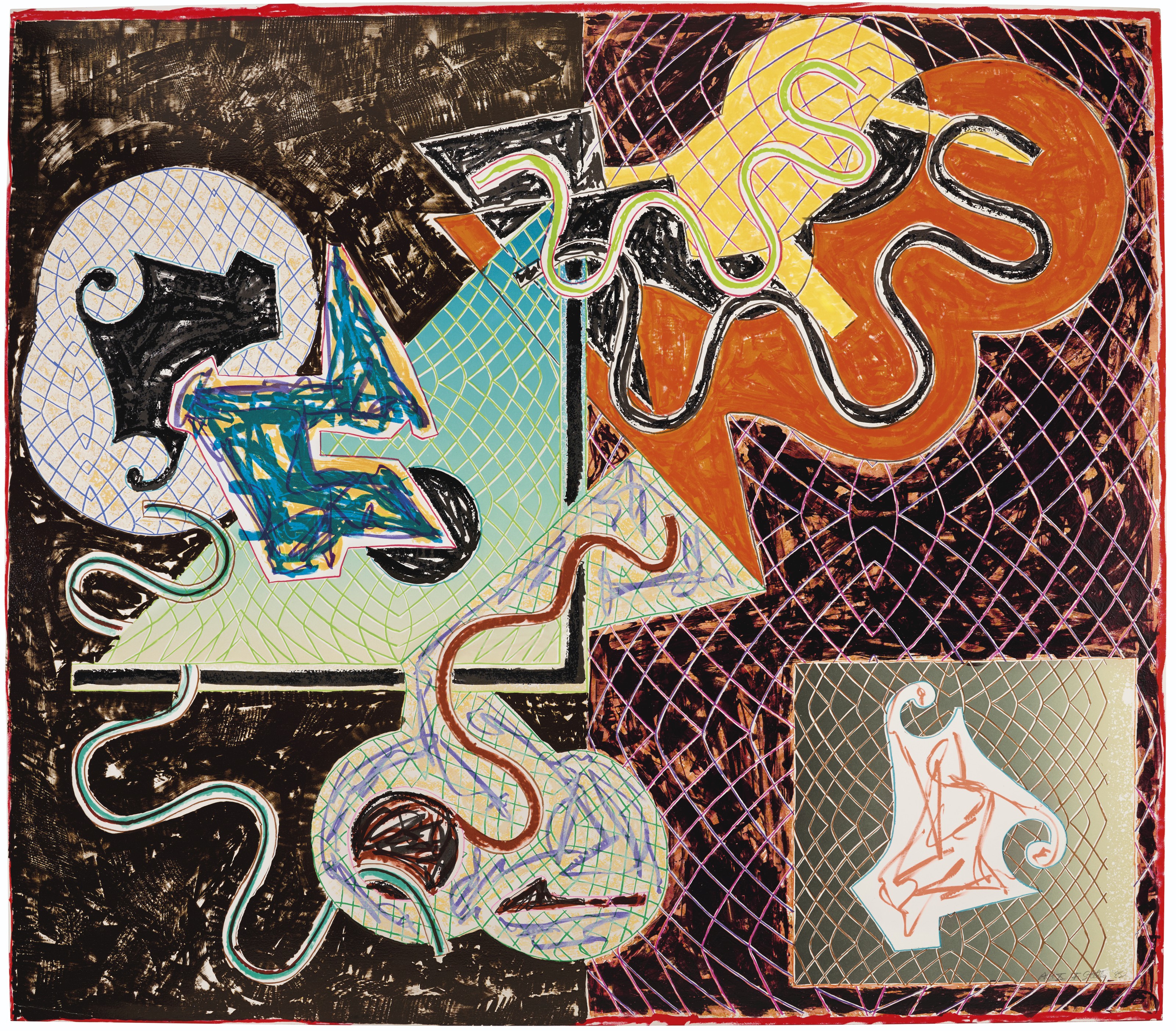 Frank Stella — Осколки, вариант IVa, из осколков