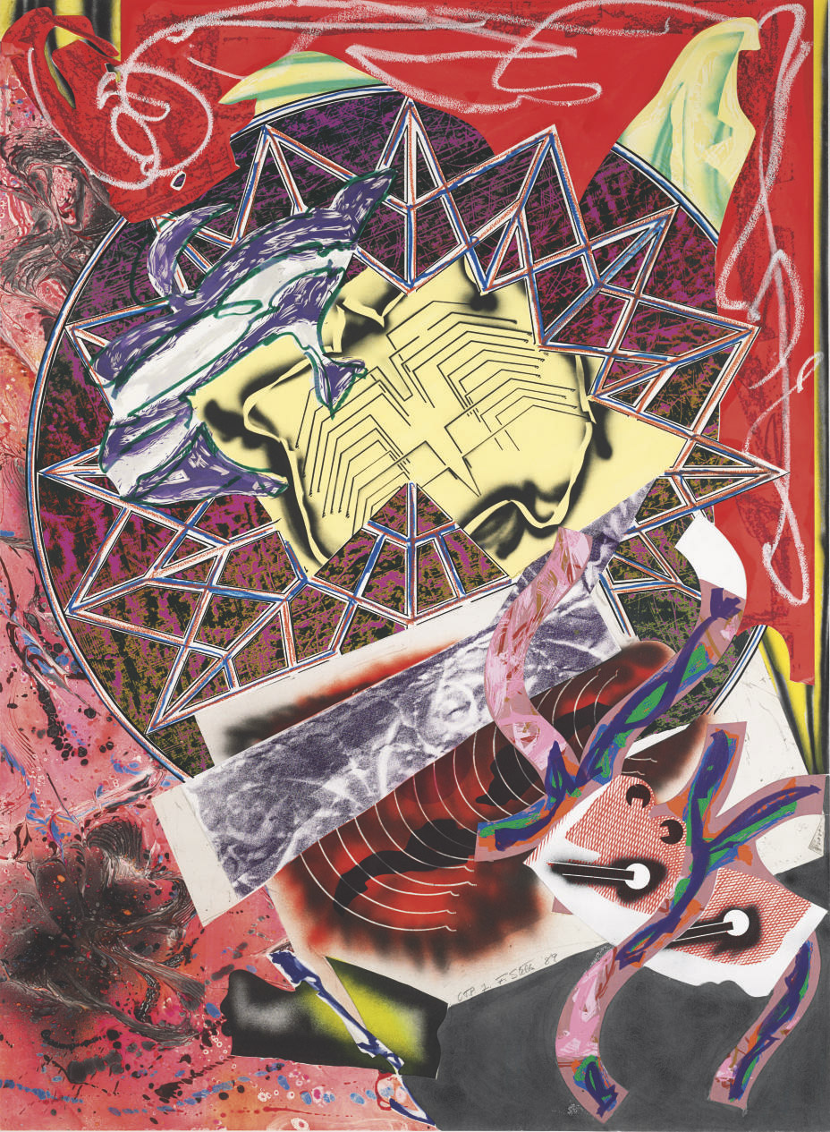 Frank Stella — Кальмар, выплывающий из волн (W. 3)