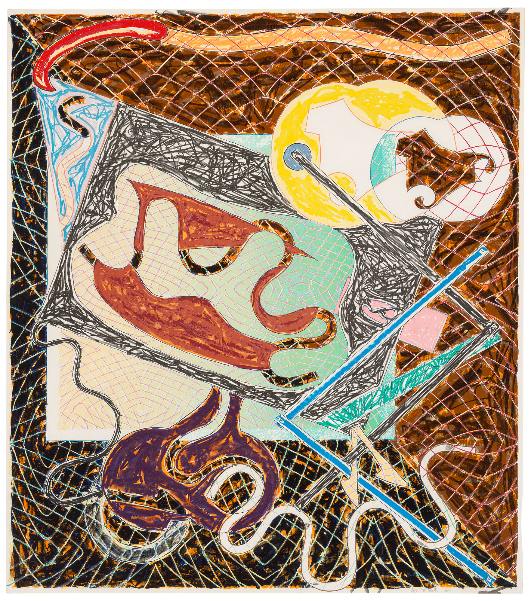 Frank Stella — Осколки III, от: Shards