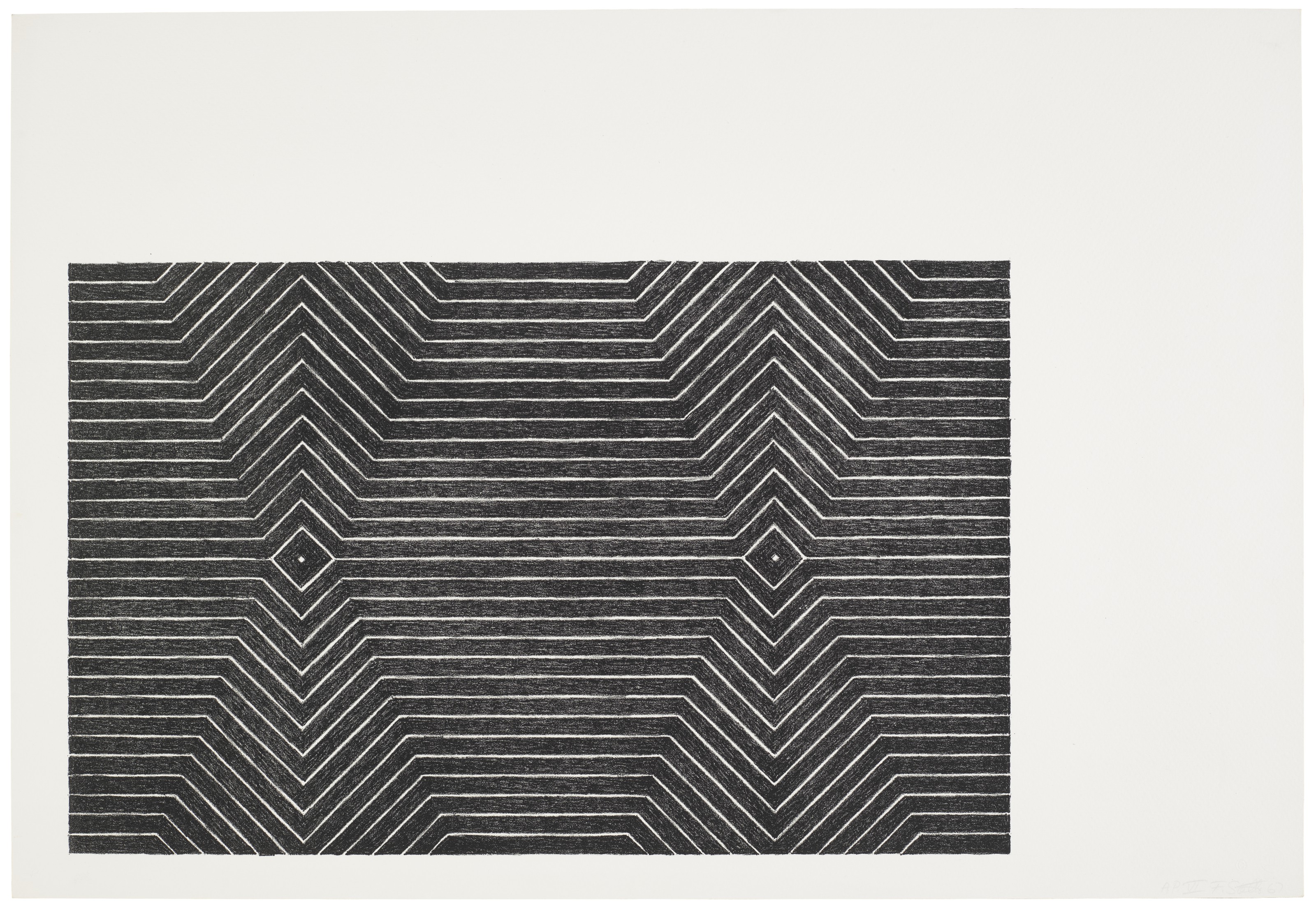 Frank Stella — Гавот из второй черной серии