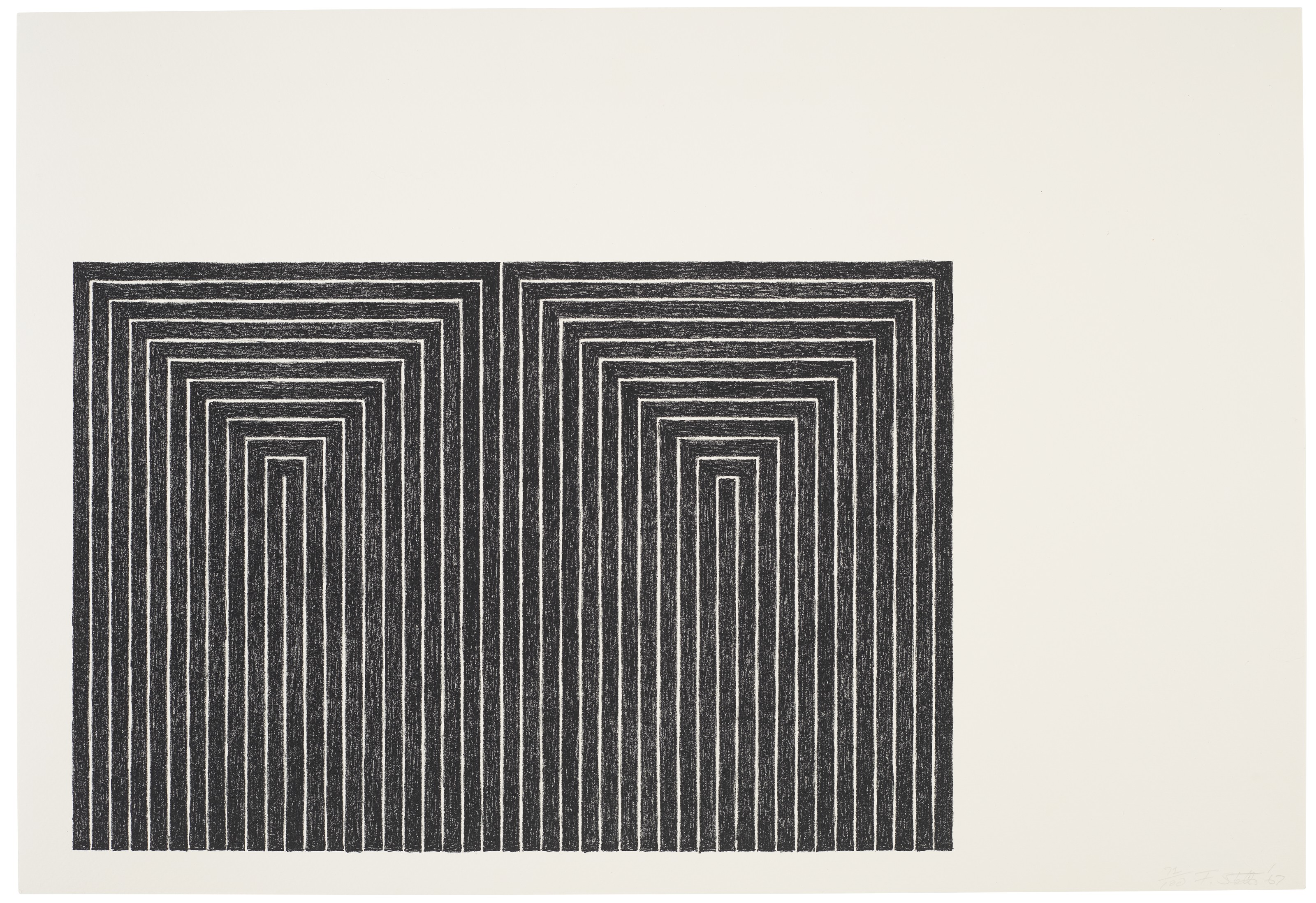 Frank Stella — Брак разума и убожества, из первой черной серии