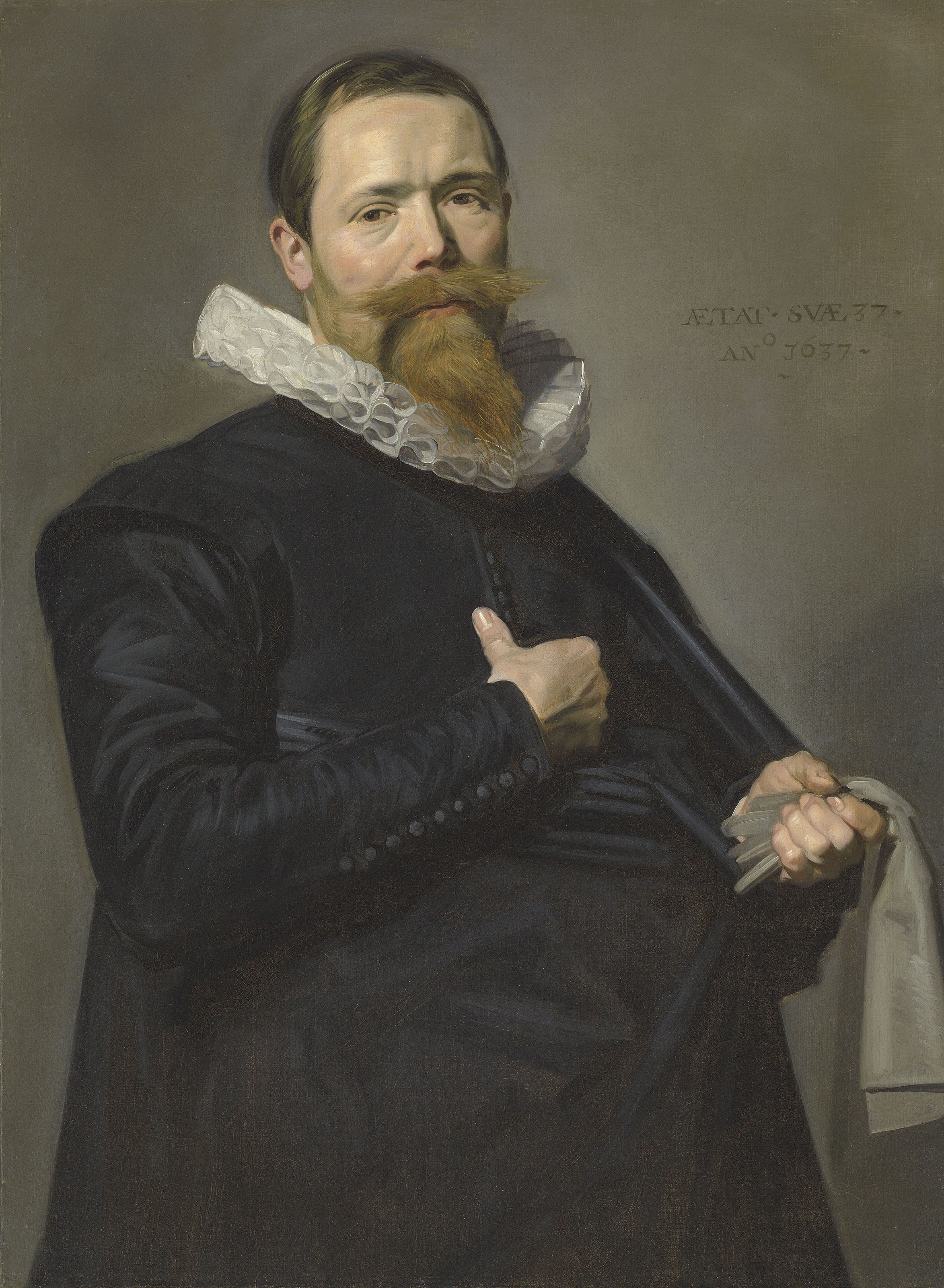Frans Hals — Портрет джентльмена в возрасте 37 лет и портрет леди в возрасте 36 лет, изображение 2