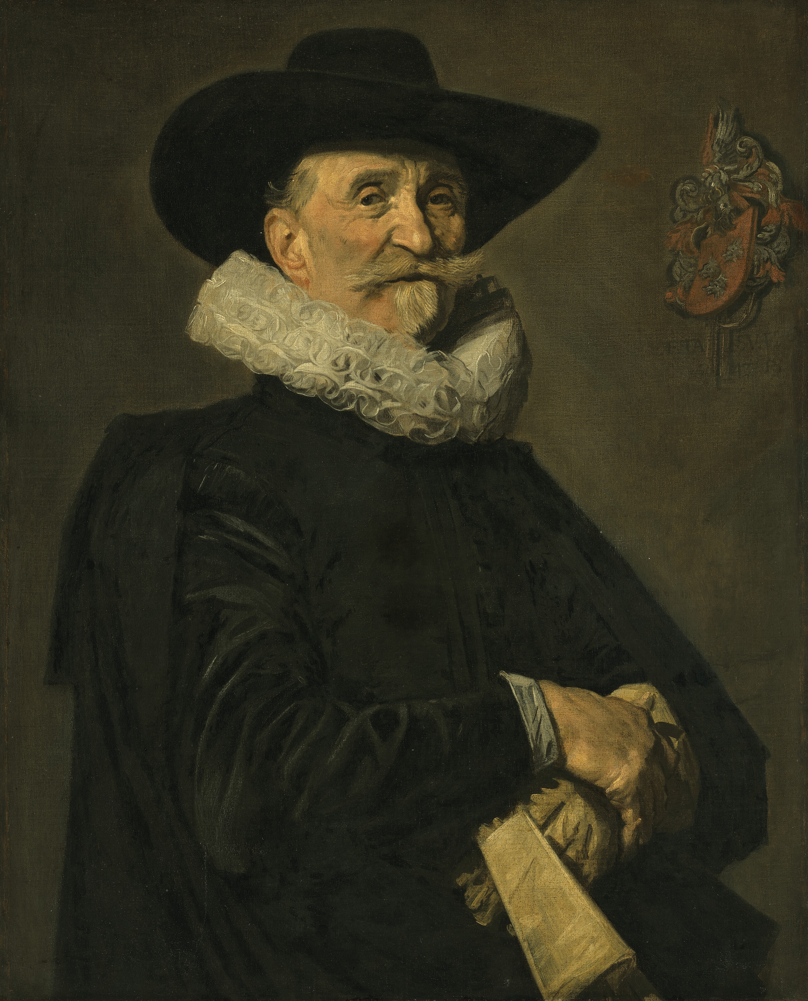 Frans Hals — Портрет джентльмена из семьи де Вольф, возможно, Йоста де Вольфа (1576-1577-? после 1652), поясной