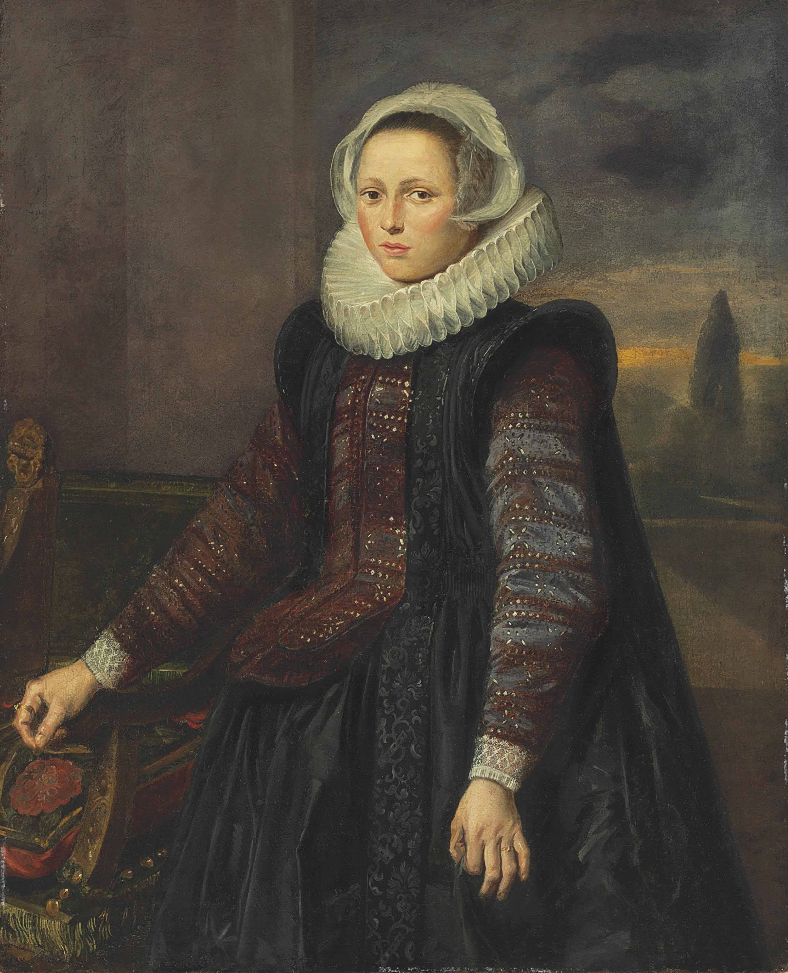 Frans Hals — Портрет дамы в три четверти роста