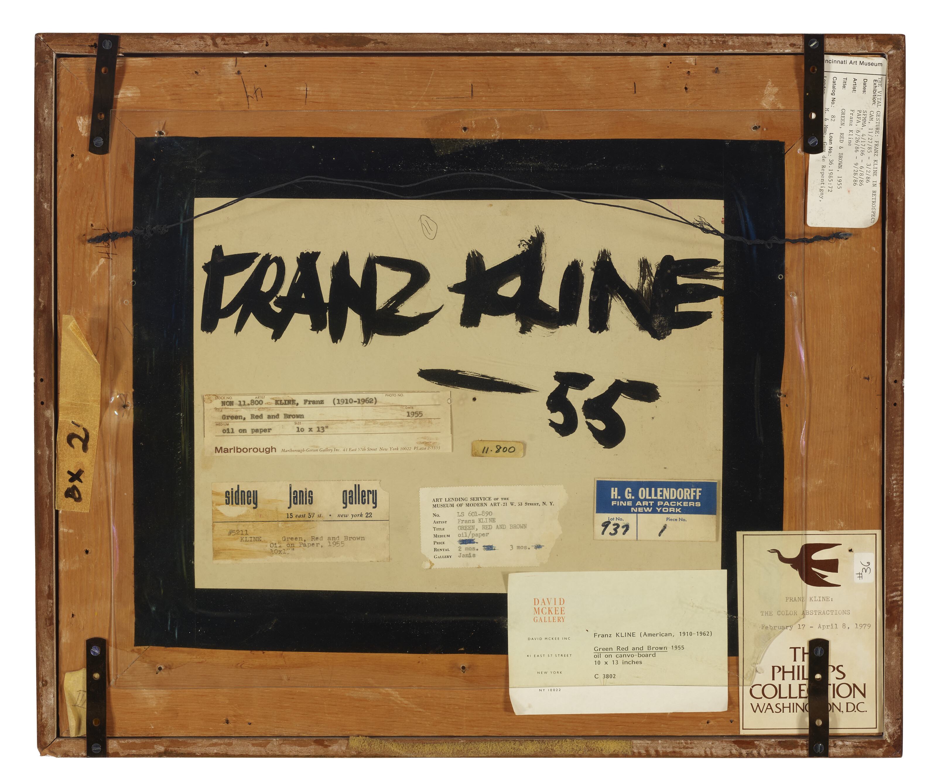 Franz Kline — Зеленый, красный и коричневый, изображение 3