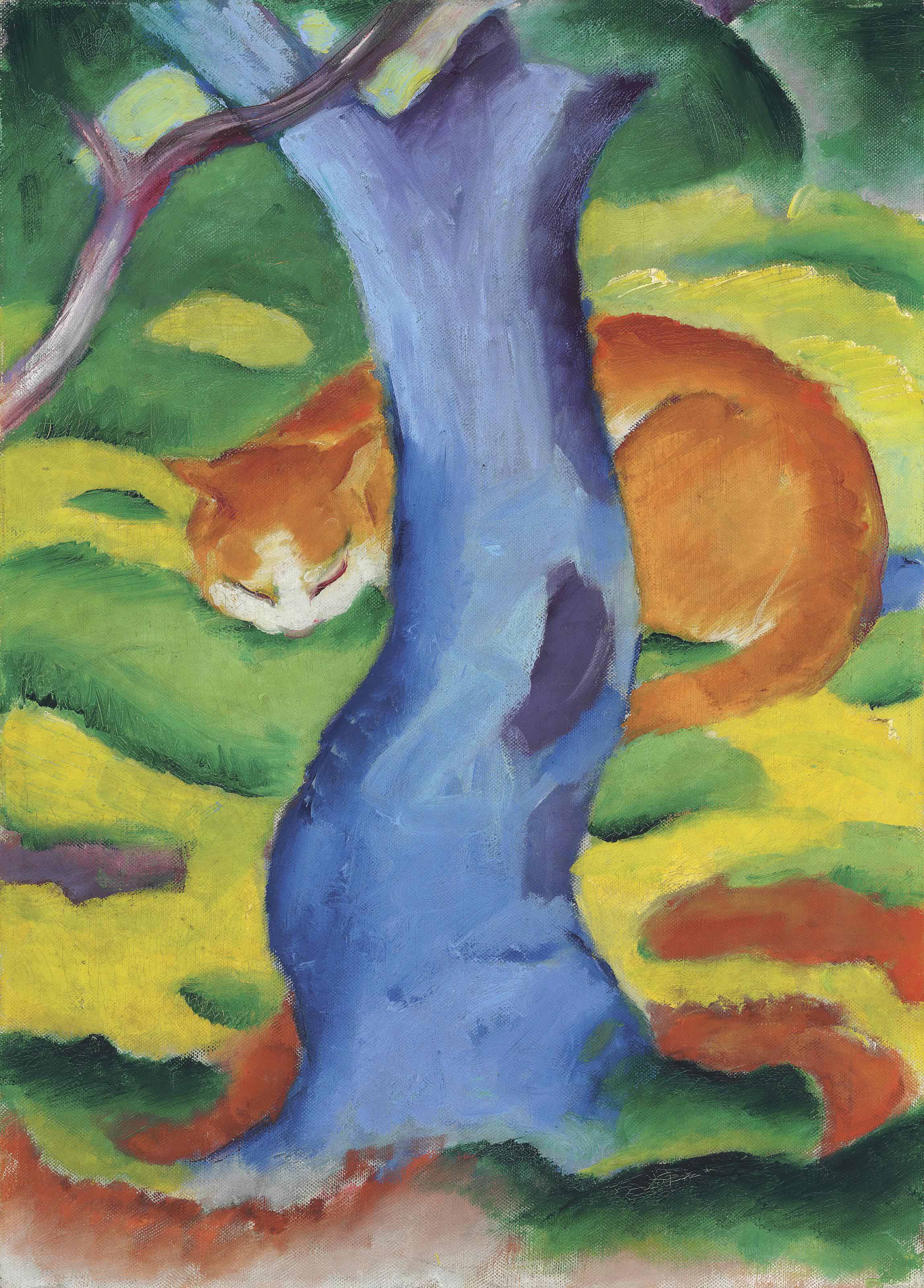 Franz Marc — Детский сад (Катце хинтер Эйнембаум)