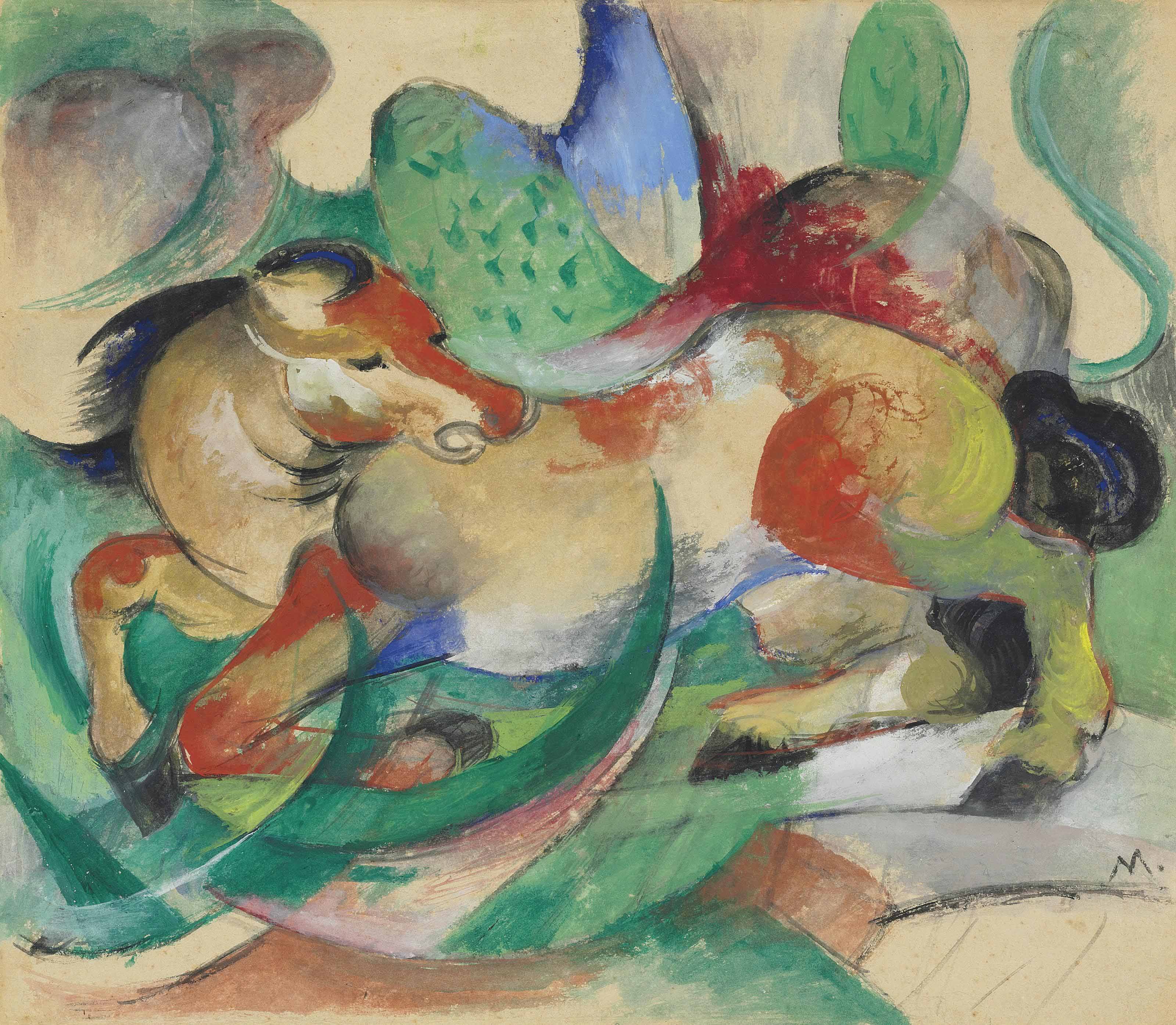 Franz Marc — Спрингендес Пферд
