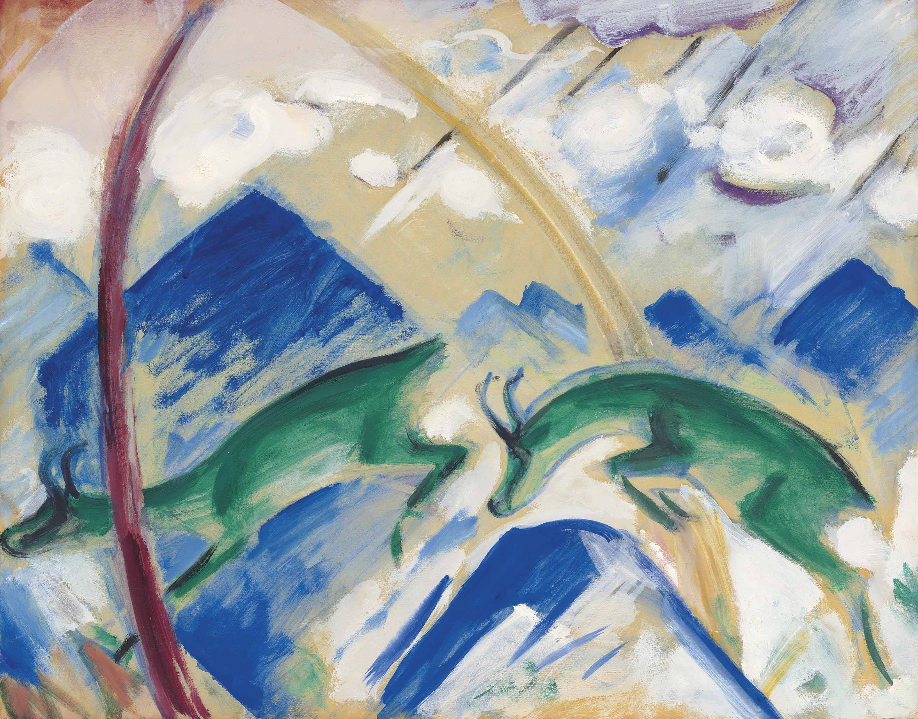 Franz Marc — Гемсен